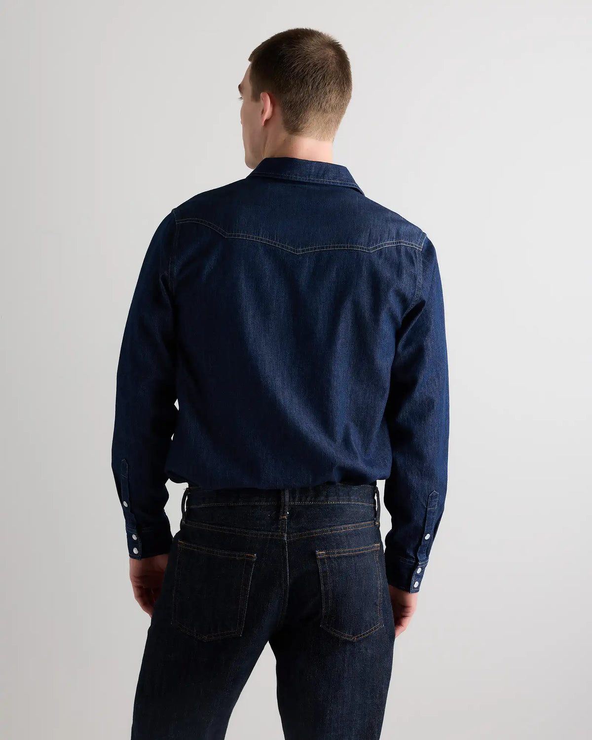 Pearl Snap Denim Western Shirt
