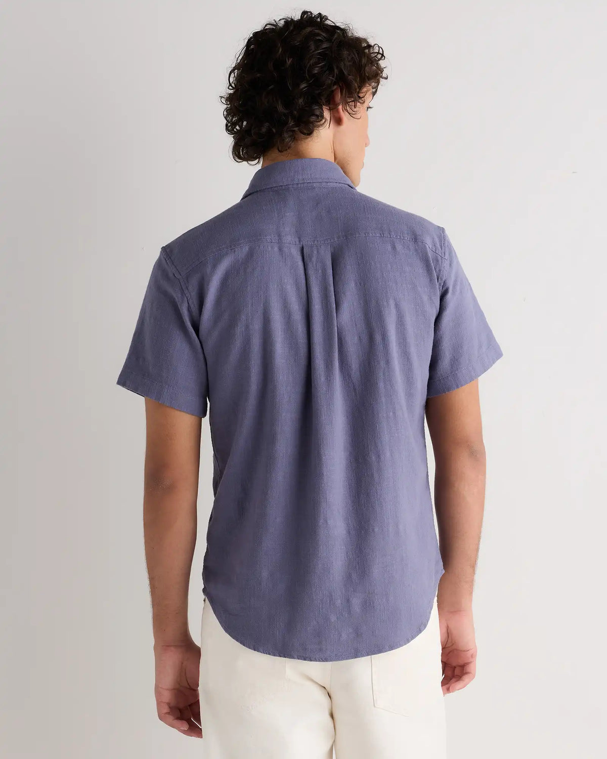 Organic Cotton Stretch Selvage Short Sleeve Shirt