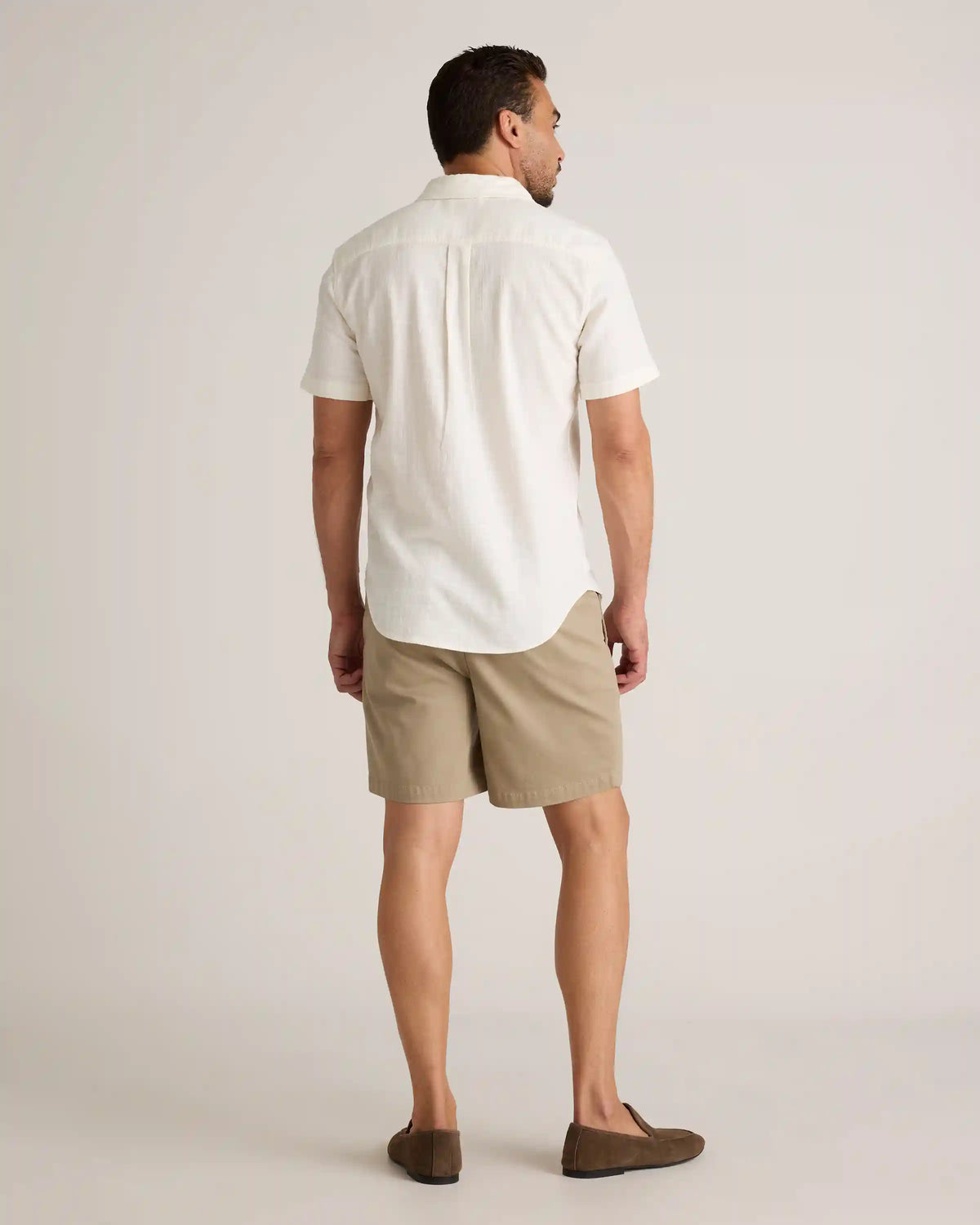 Organic Cotton Stretch Selvage Short Sleeve Shirt
