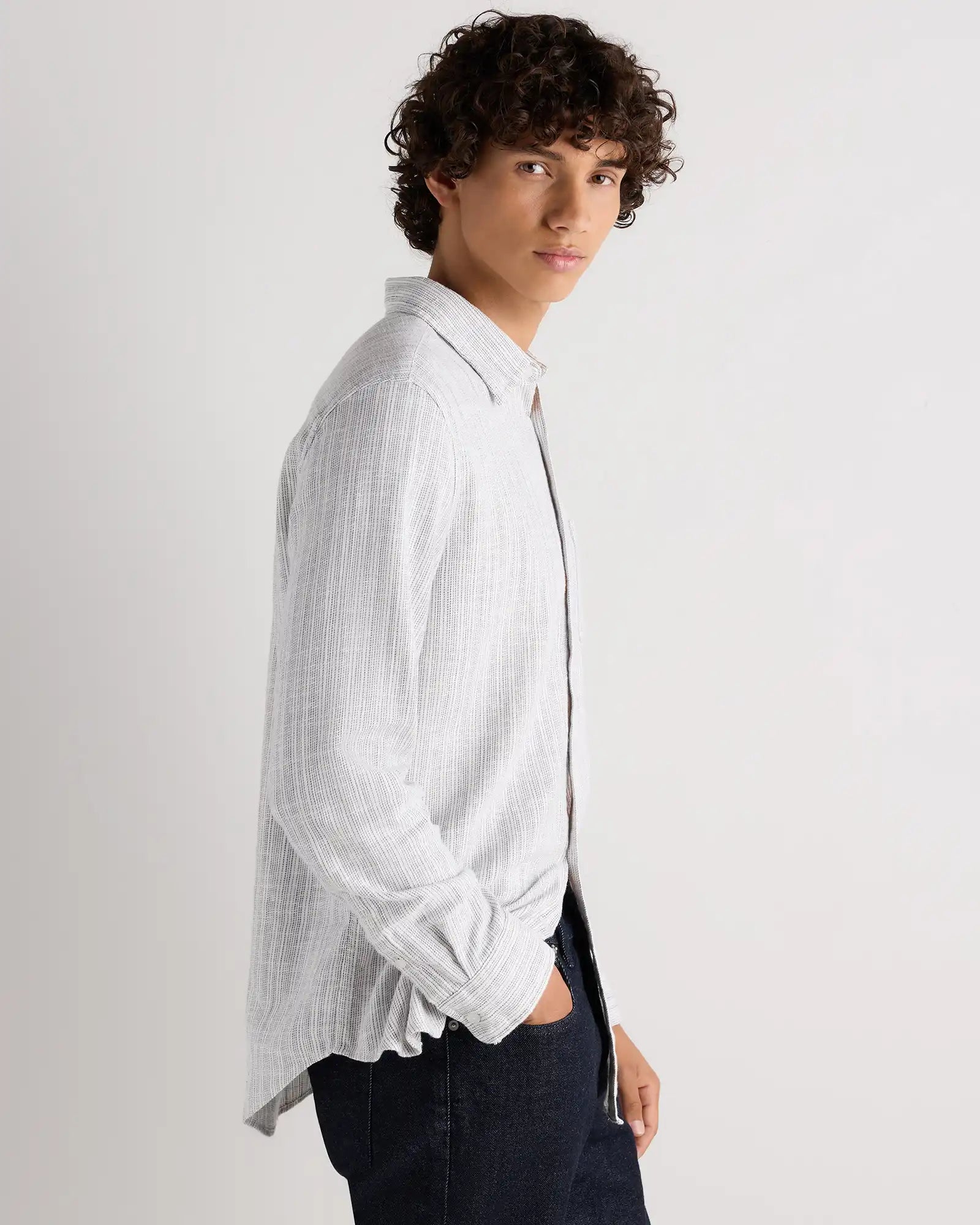 Organic Cotton Stretch Selvage Shirt