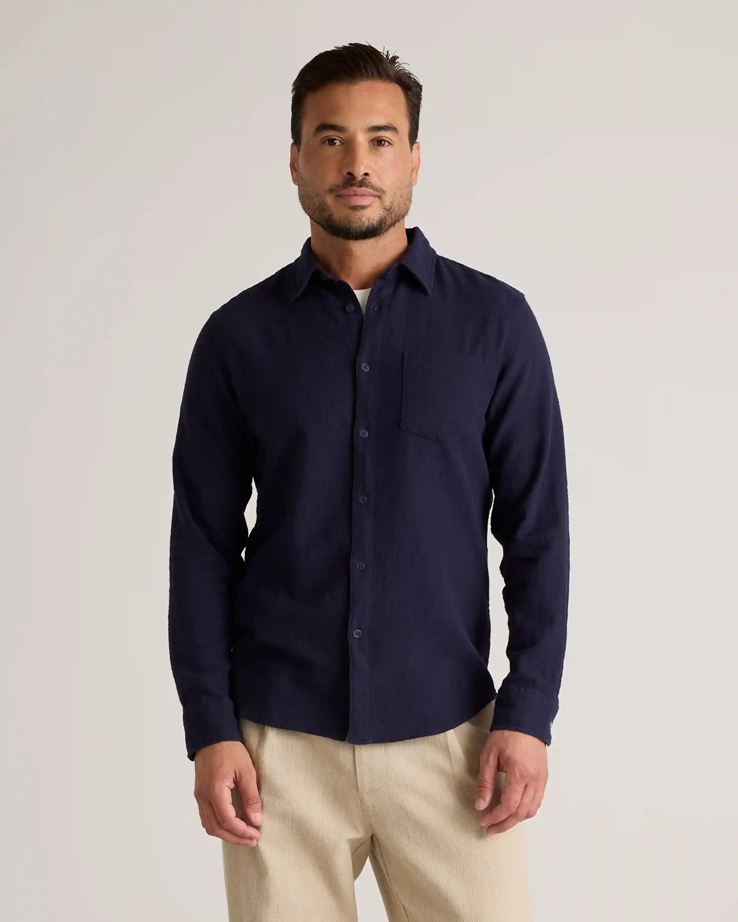 Organic Cotton Stretch Selvage Shirt