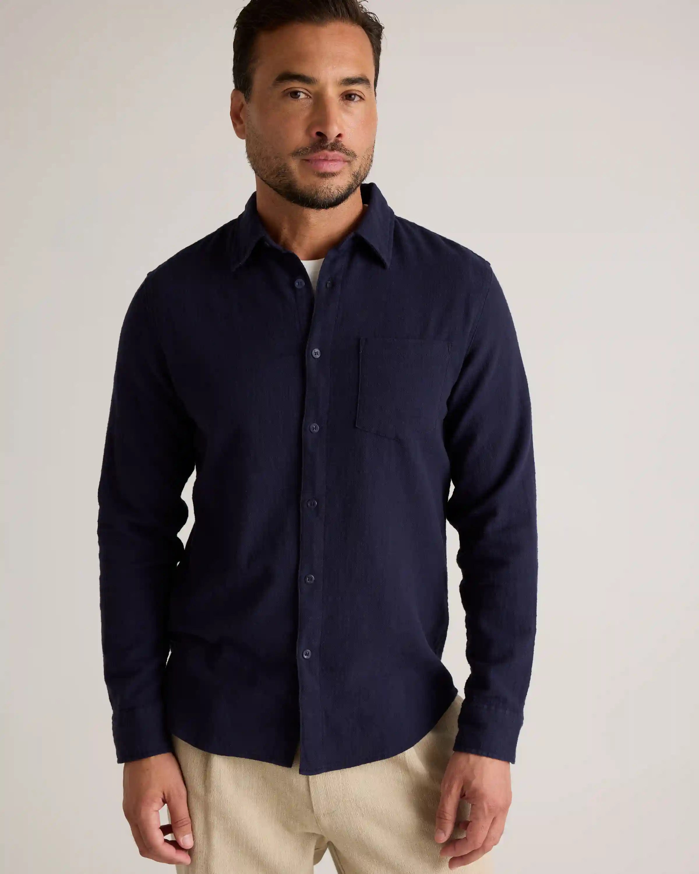 Organic Cotton Stretch Selvage Shirt