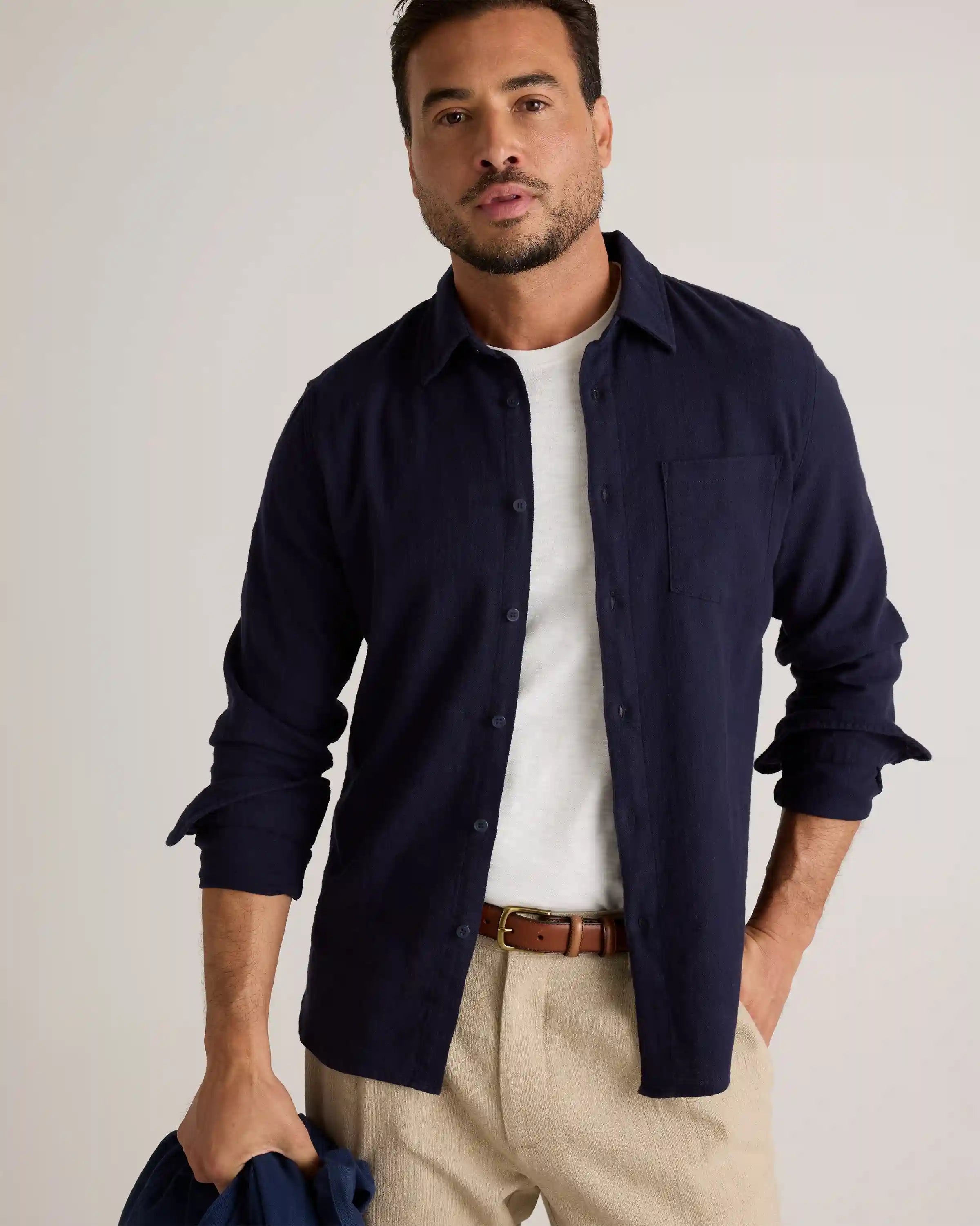 Organic Cotton Stretch Selvage Shirt