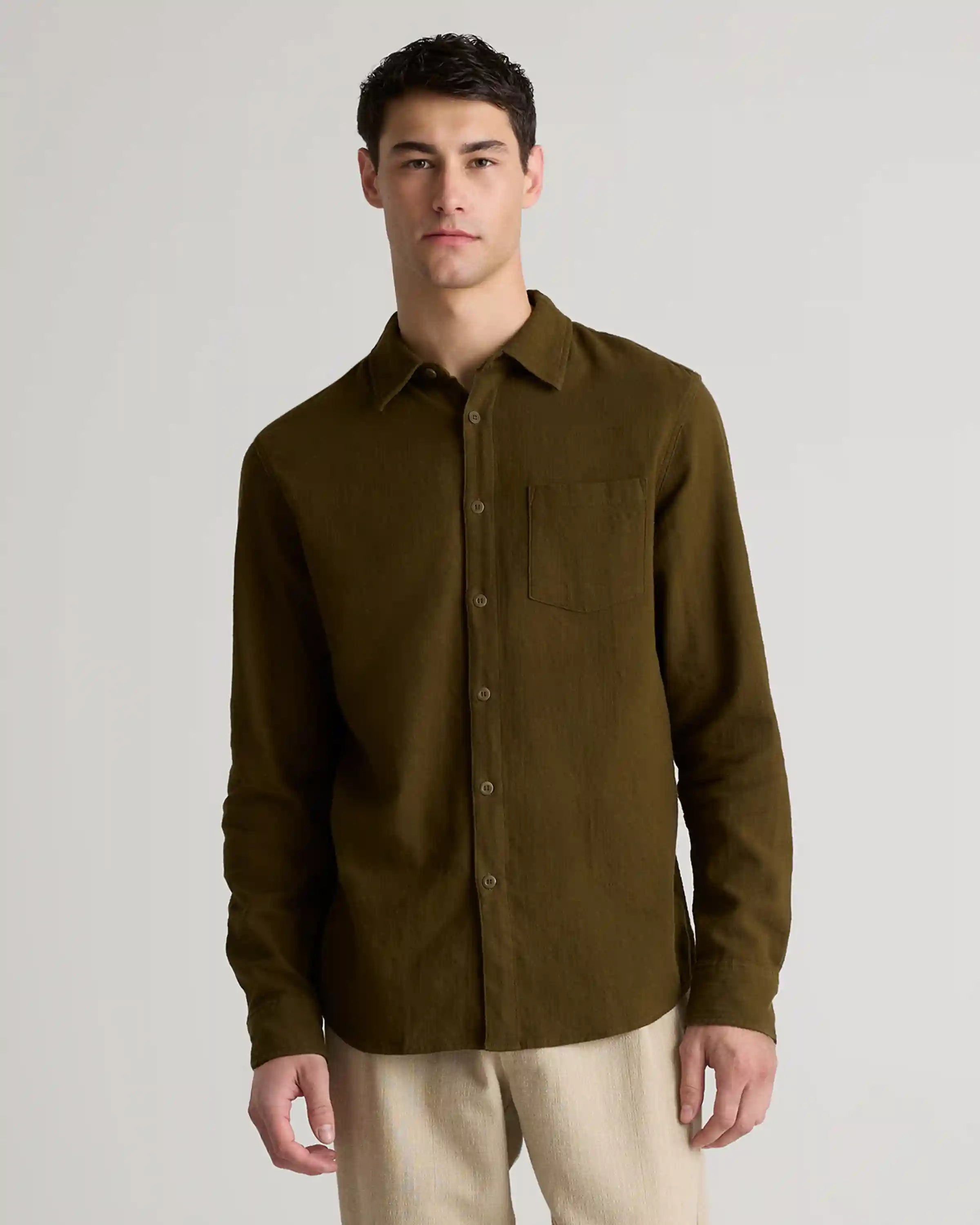 Organic Cotton Stretch Selvage Shirt