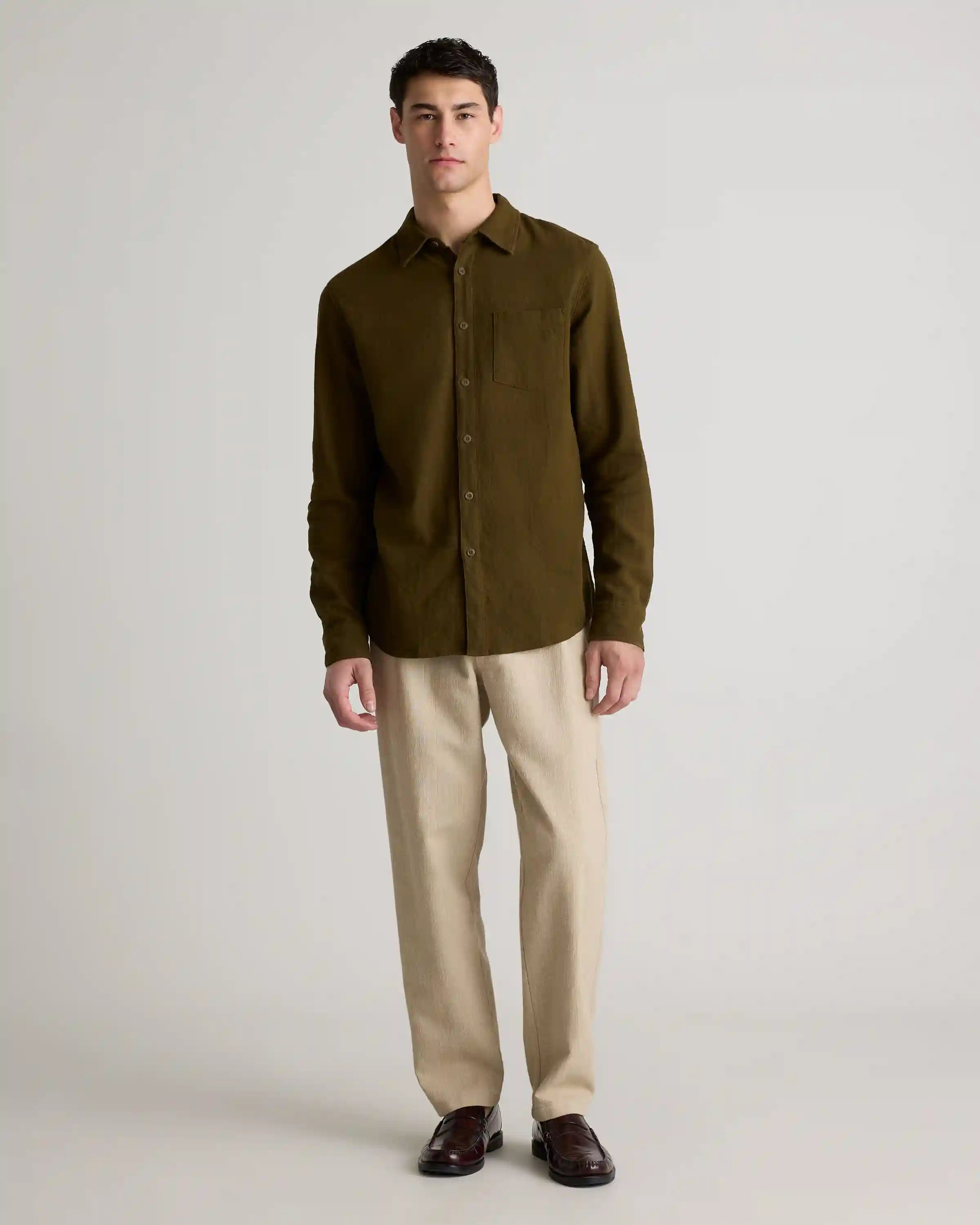 Organic Cotton Stretch Selvage Shirt