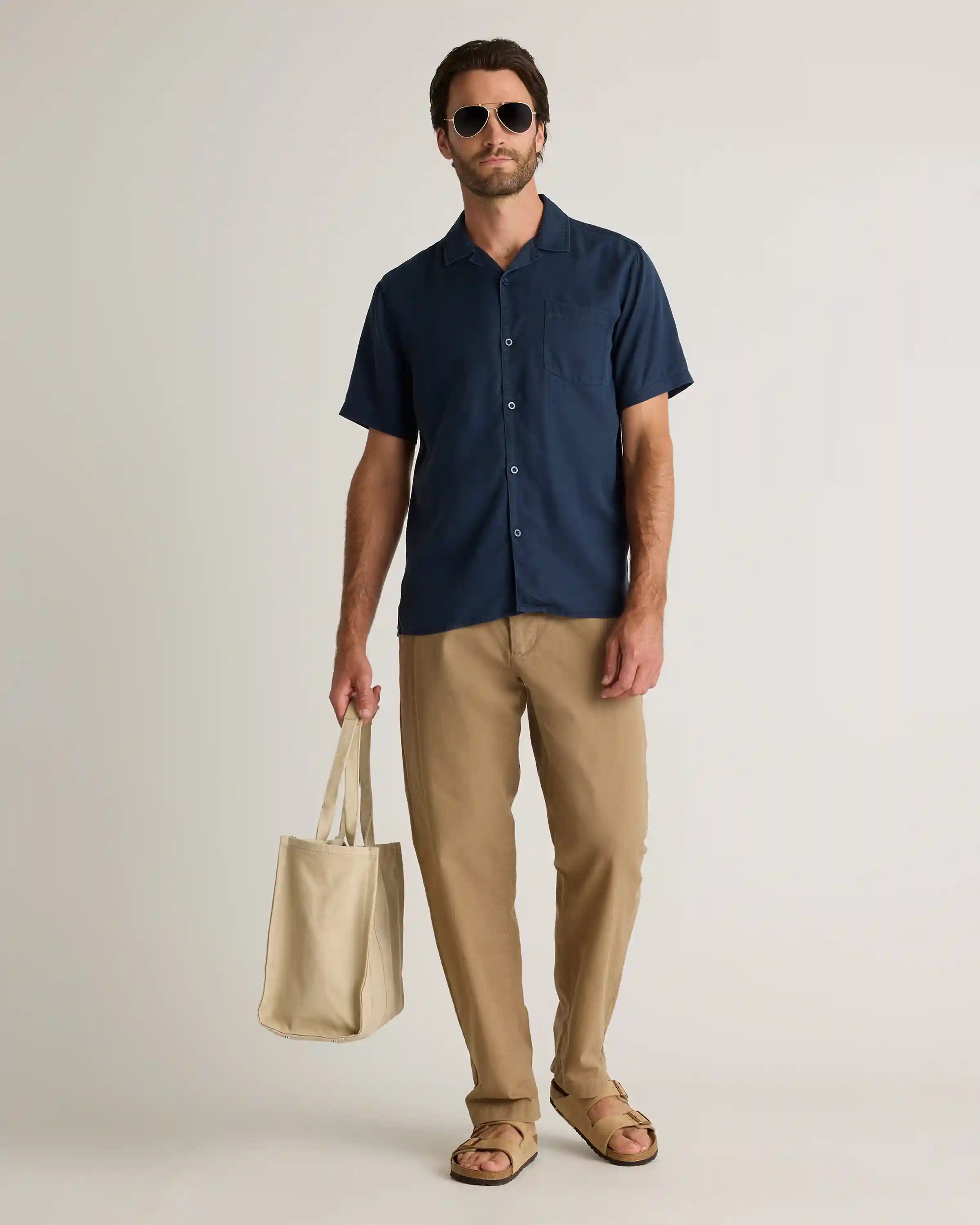 Vintage Wash Tencel Camp Shirt