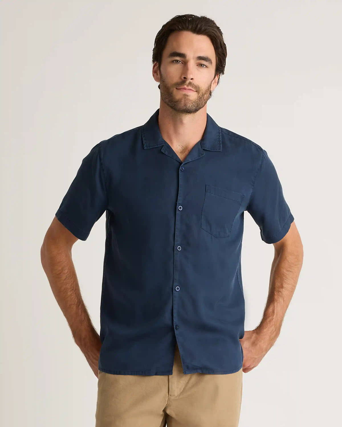 Vintage Wash Tencel Camp Shirt