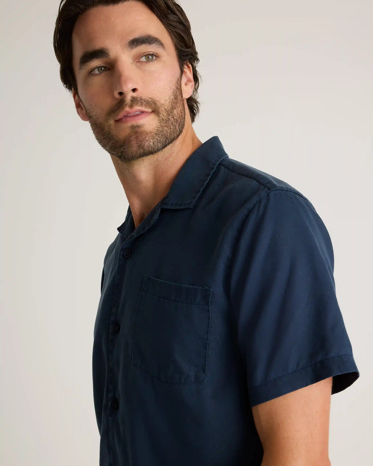 Vintage Wash Tencel Camp Shirt