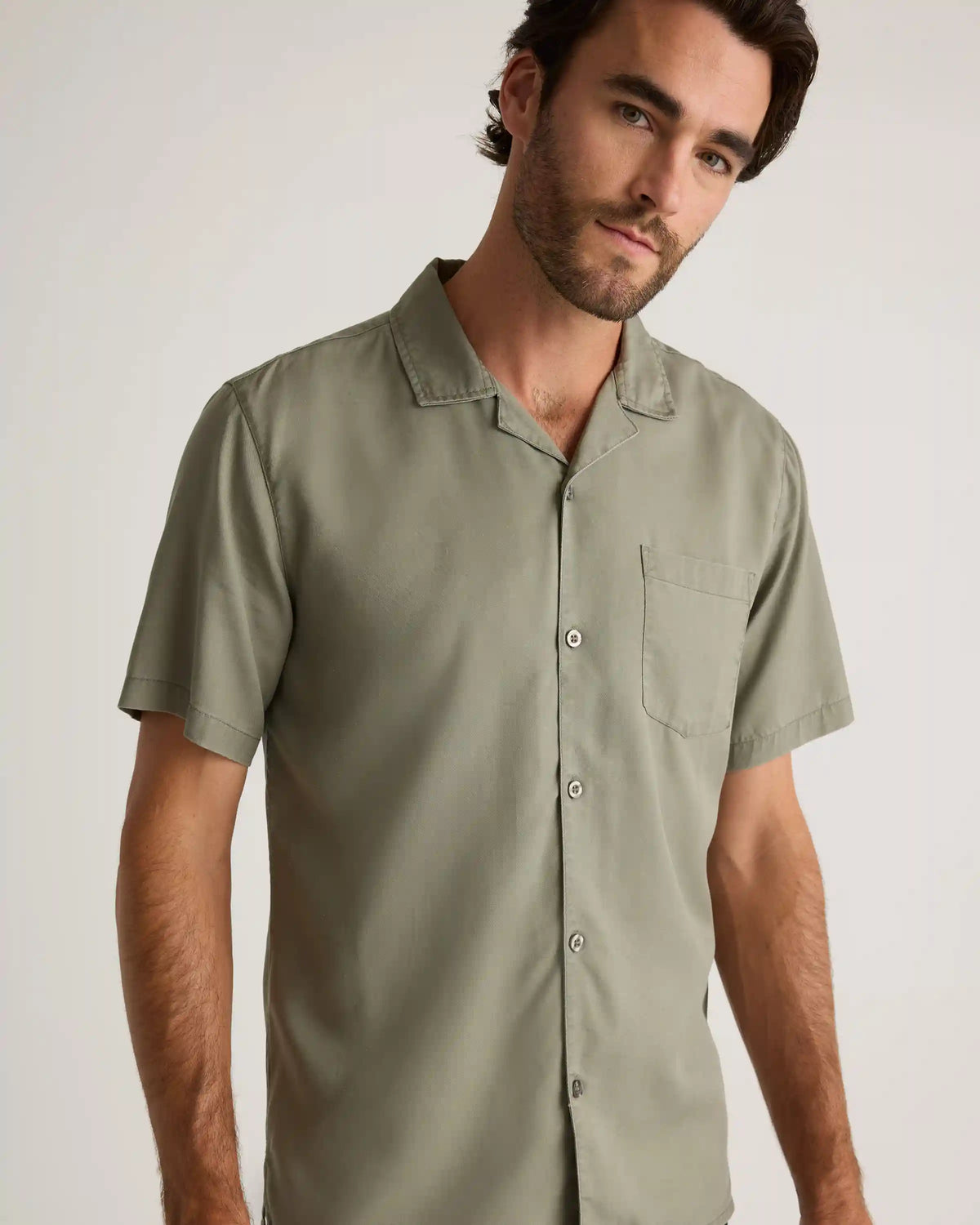 Vintage Wash Tencel Camp Shirt