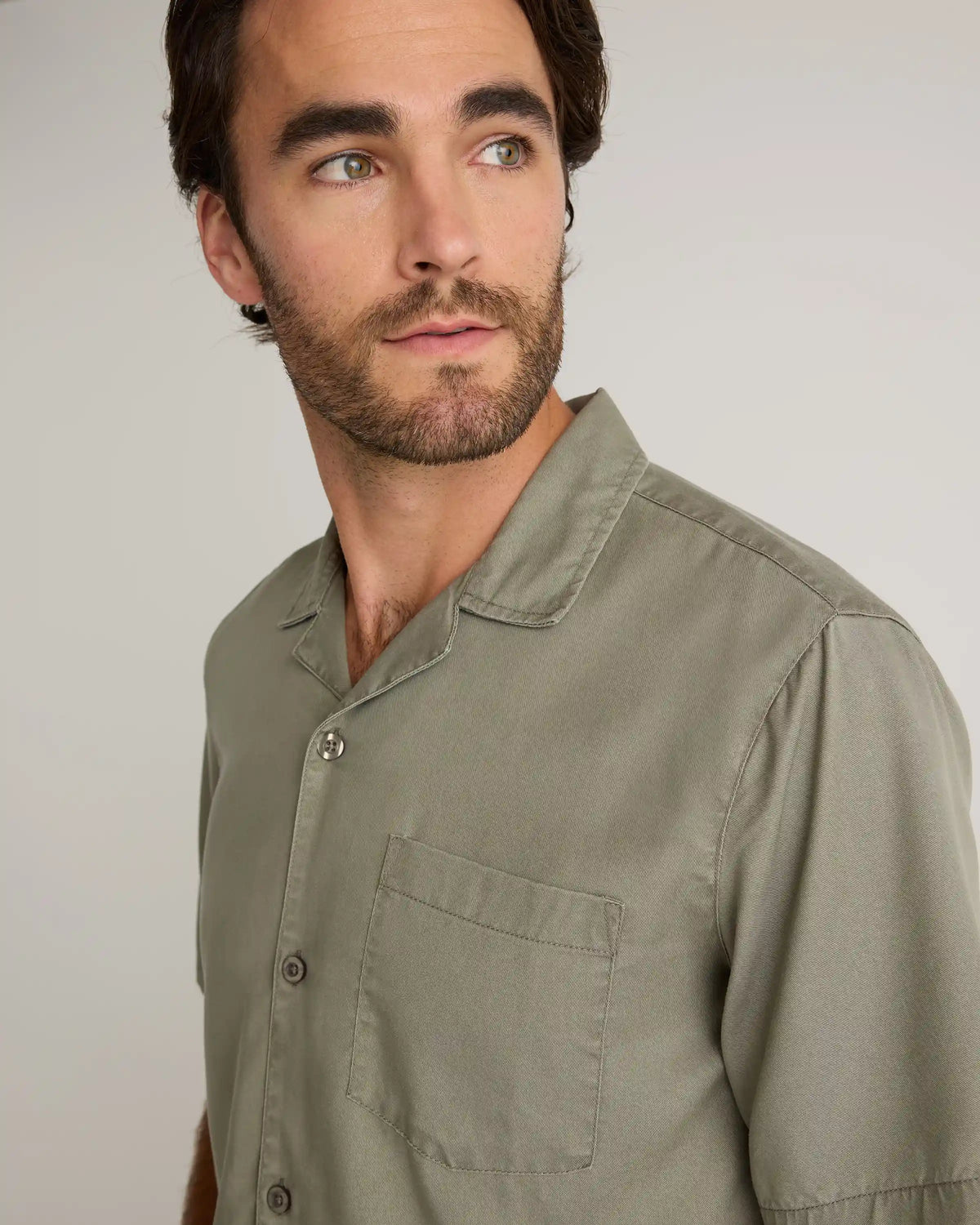 Vintage Wash Tencel Camp Shirt