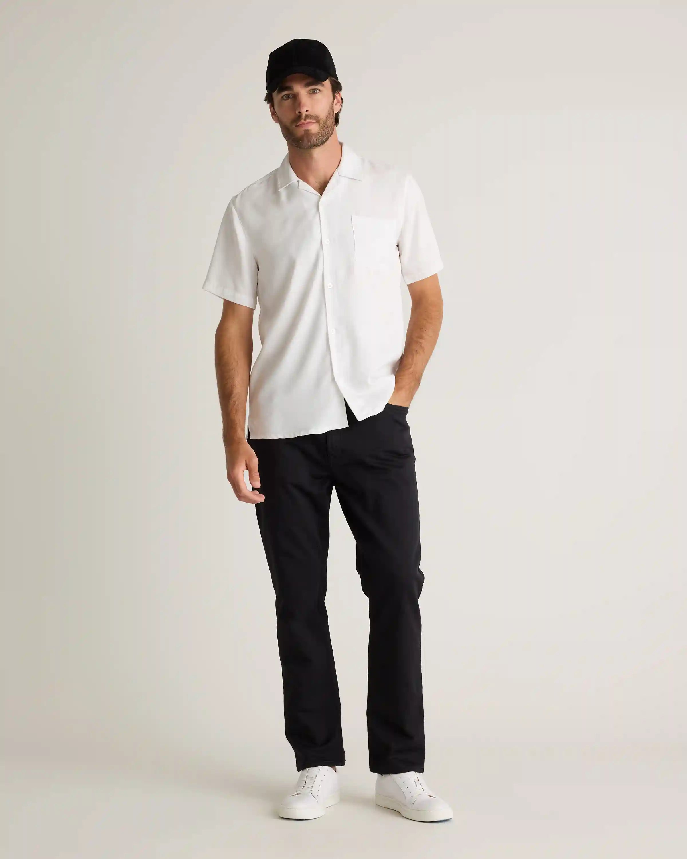 Vintage Wash Tencel Camp Shirt