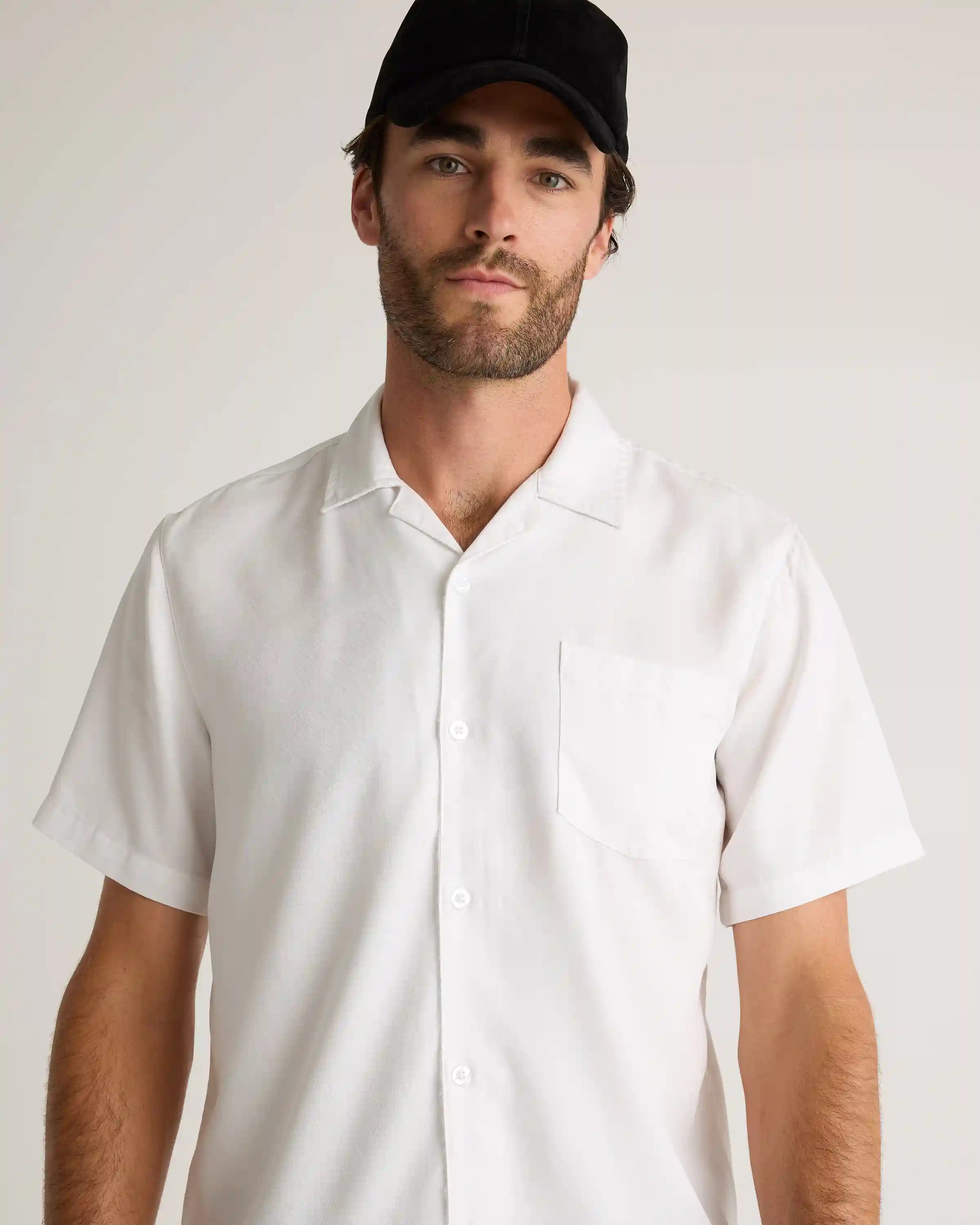 Vintage Wash Tencel Camp Shirt