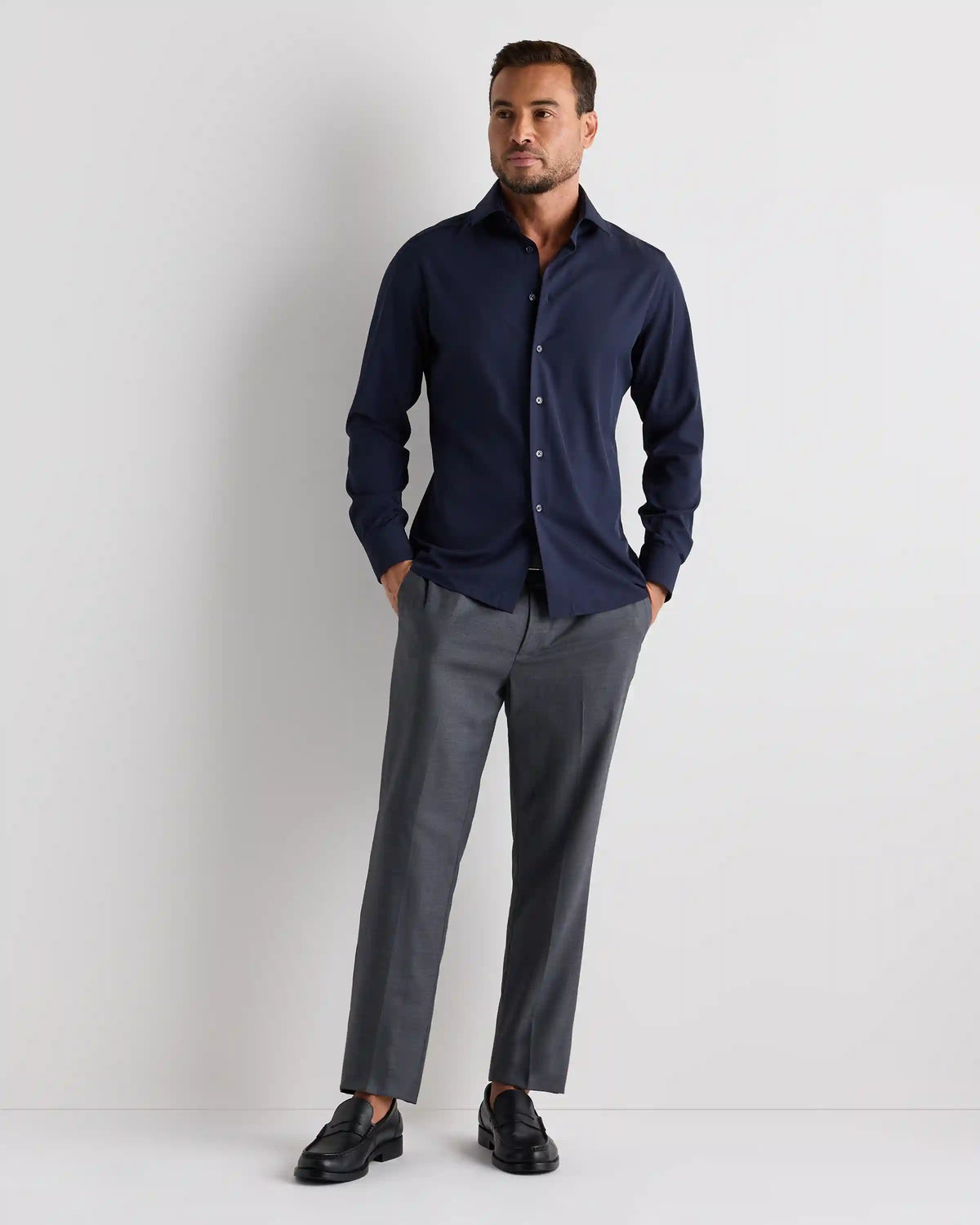 Performance Stretch Wrinkle-Free Slim Dress Shirt