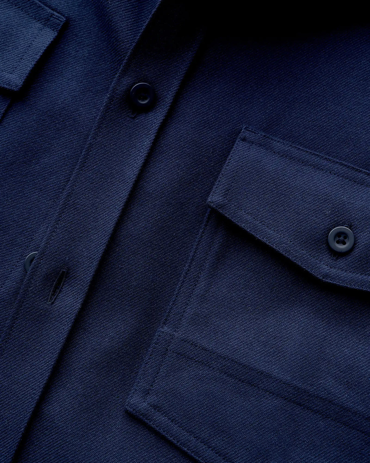 Brushed Cotton Wool Utility Overshirt
