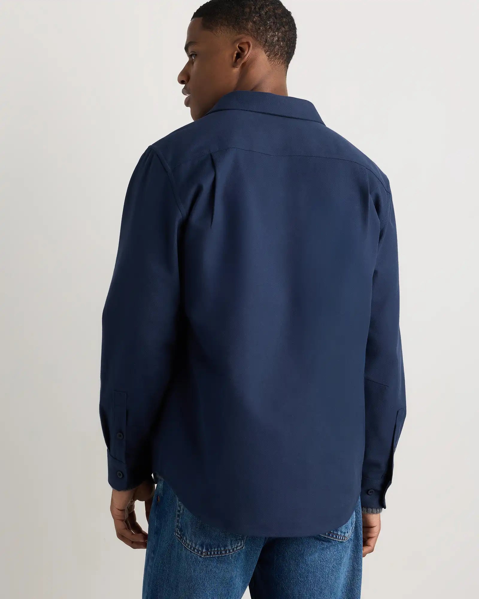 Brushed Cotton Wool Utility Overshirt