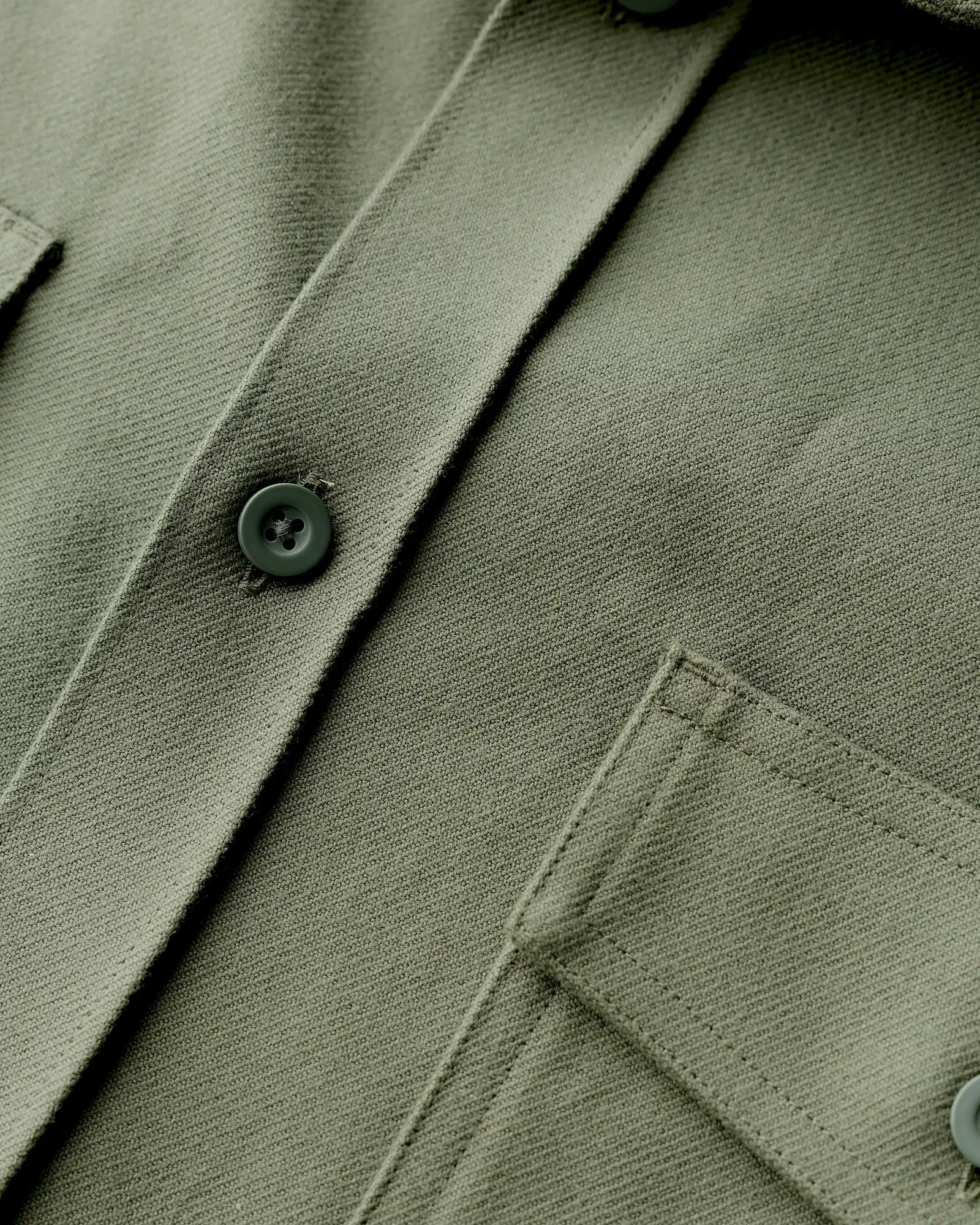 Brushed Cotton Wool Utility Overshirt