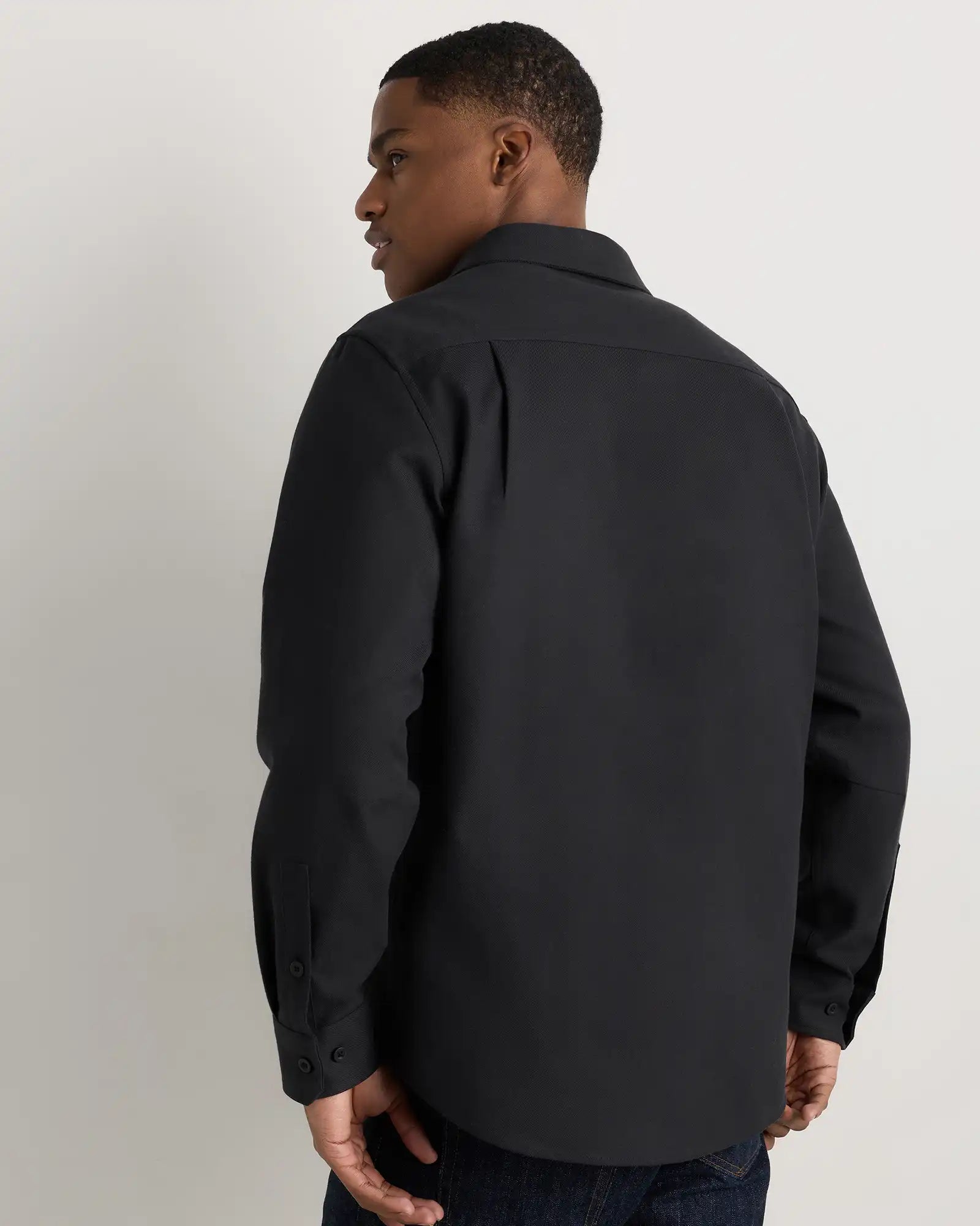 Brushed Cotton Wool Utility Overshirt