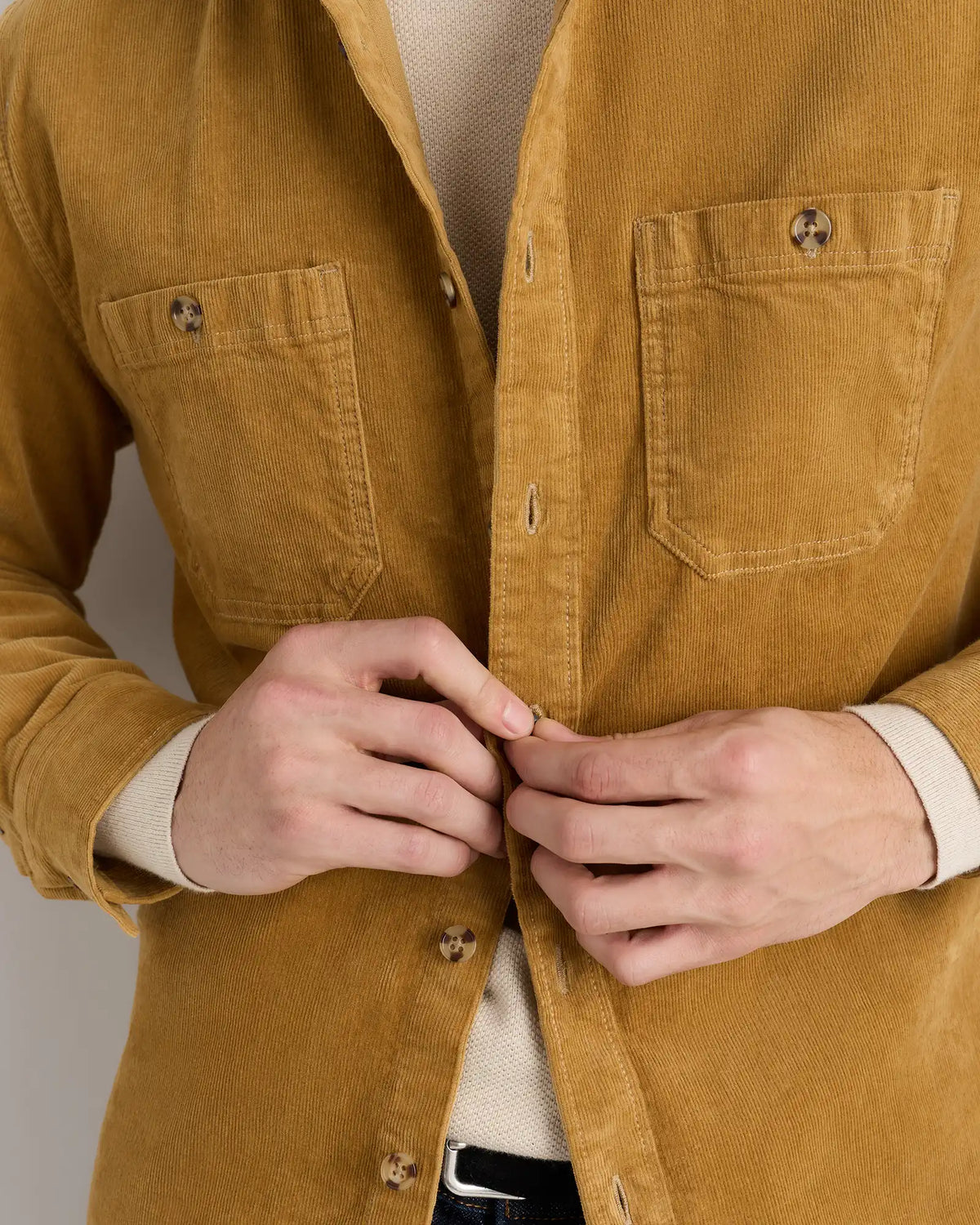 Organic Stretch Corduroy Utility Shirt