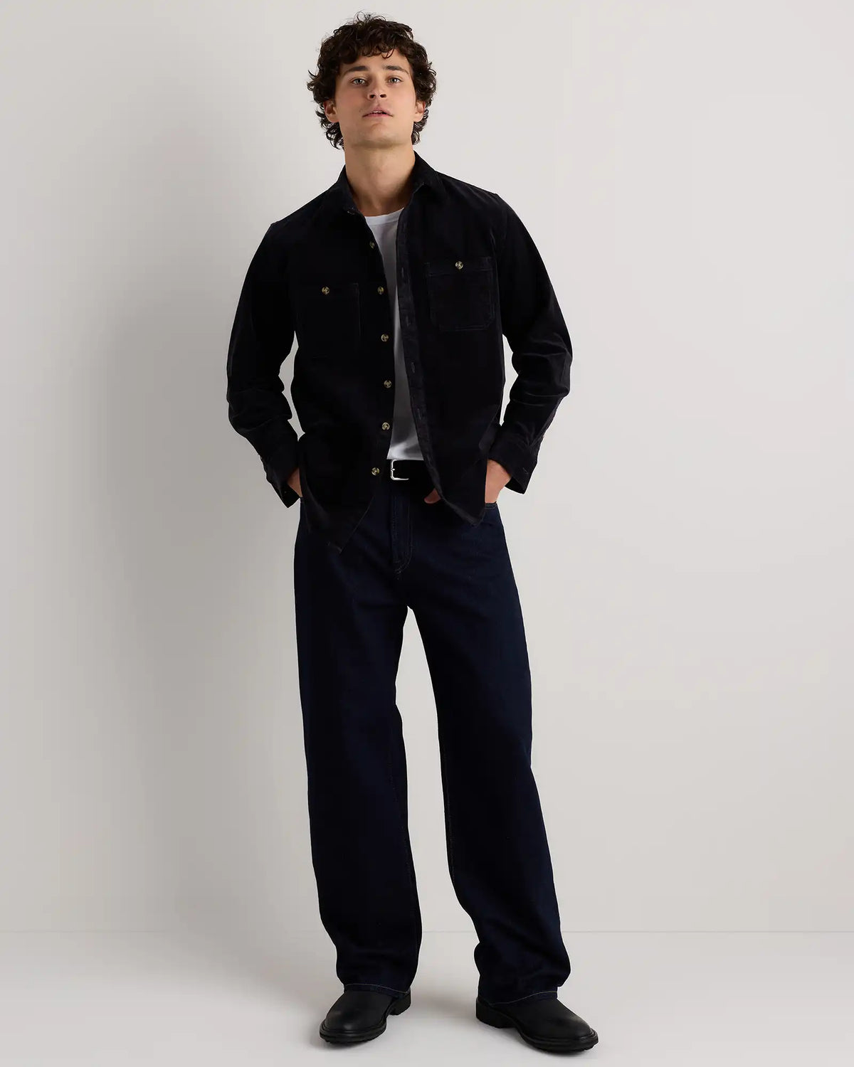 Organic Stretch Corduroy Utility Shirt