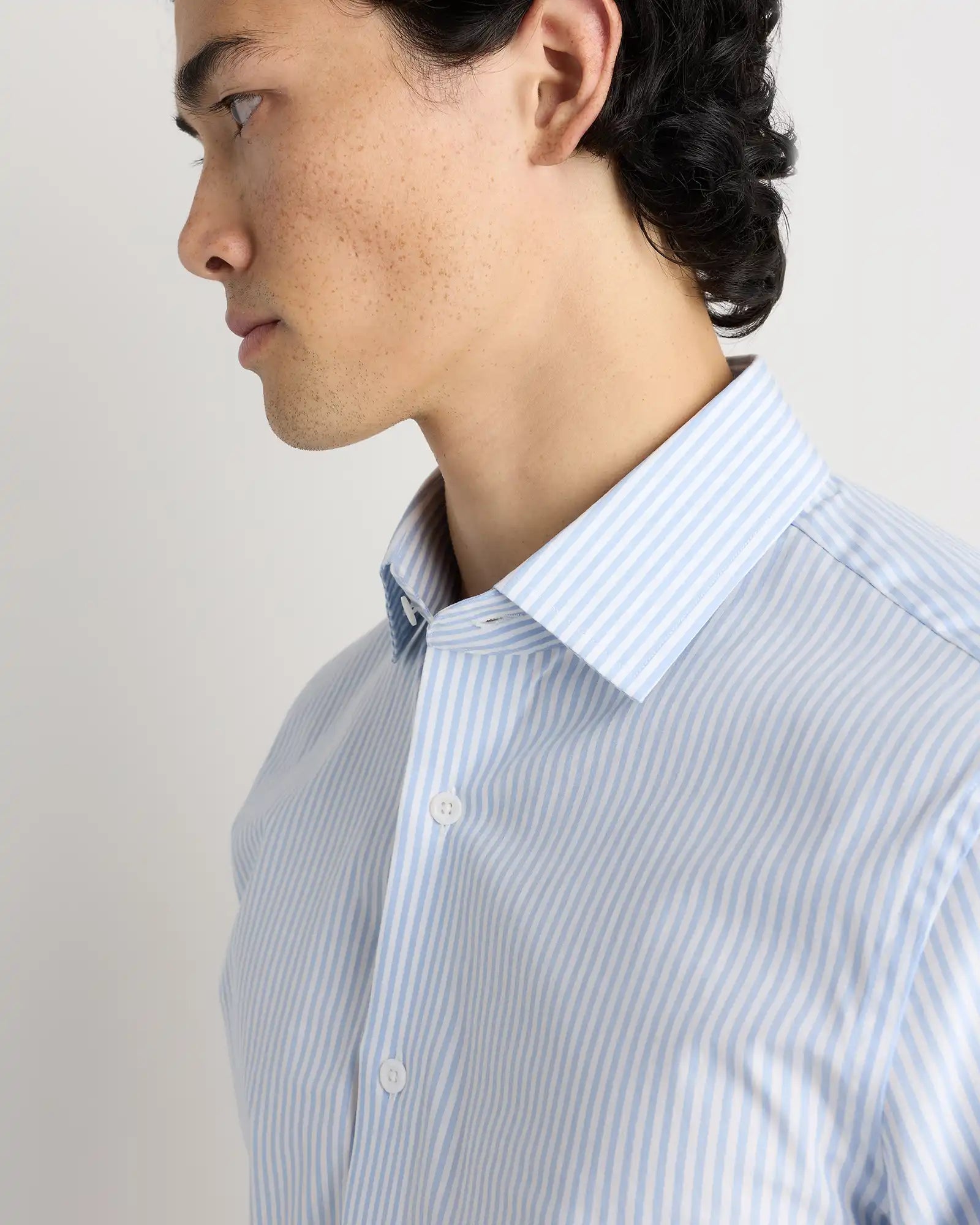 Organic Cotton Stretch Poplin Dress Shirt