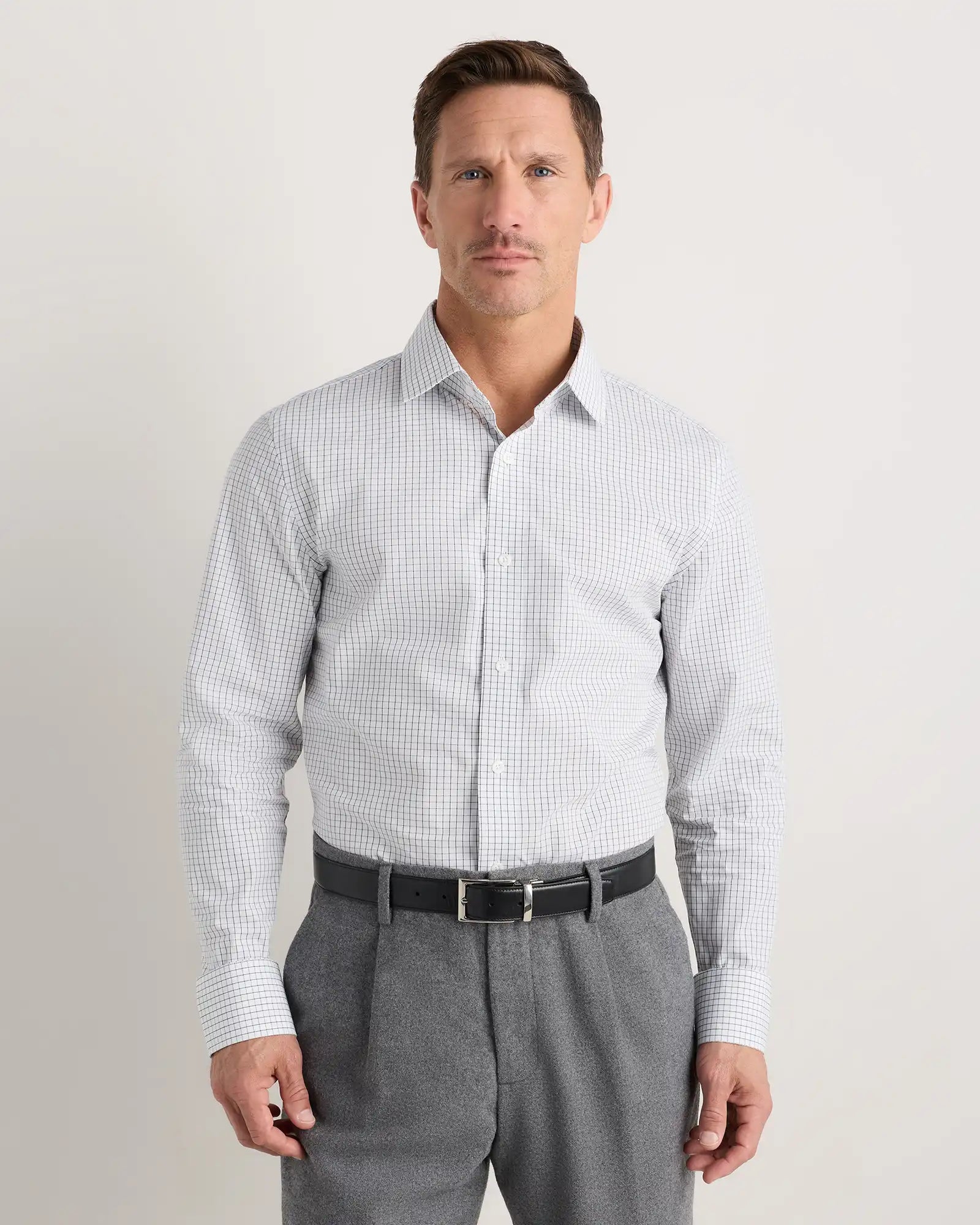 Organic Cotton Stretch Poplin Dress Shirt