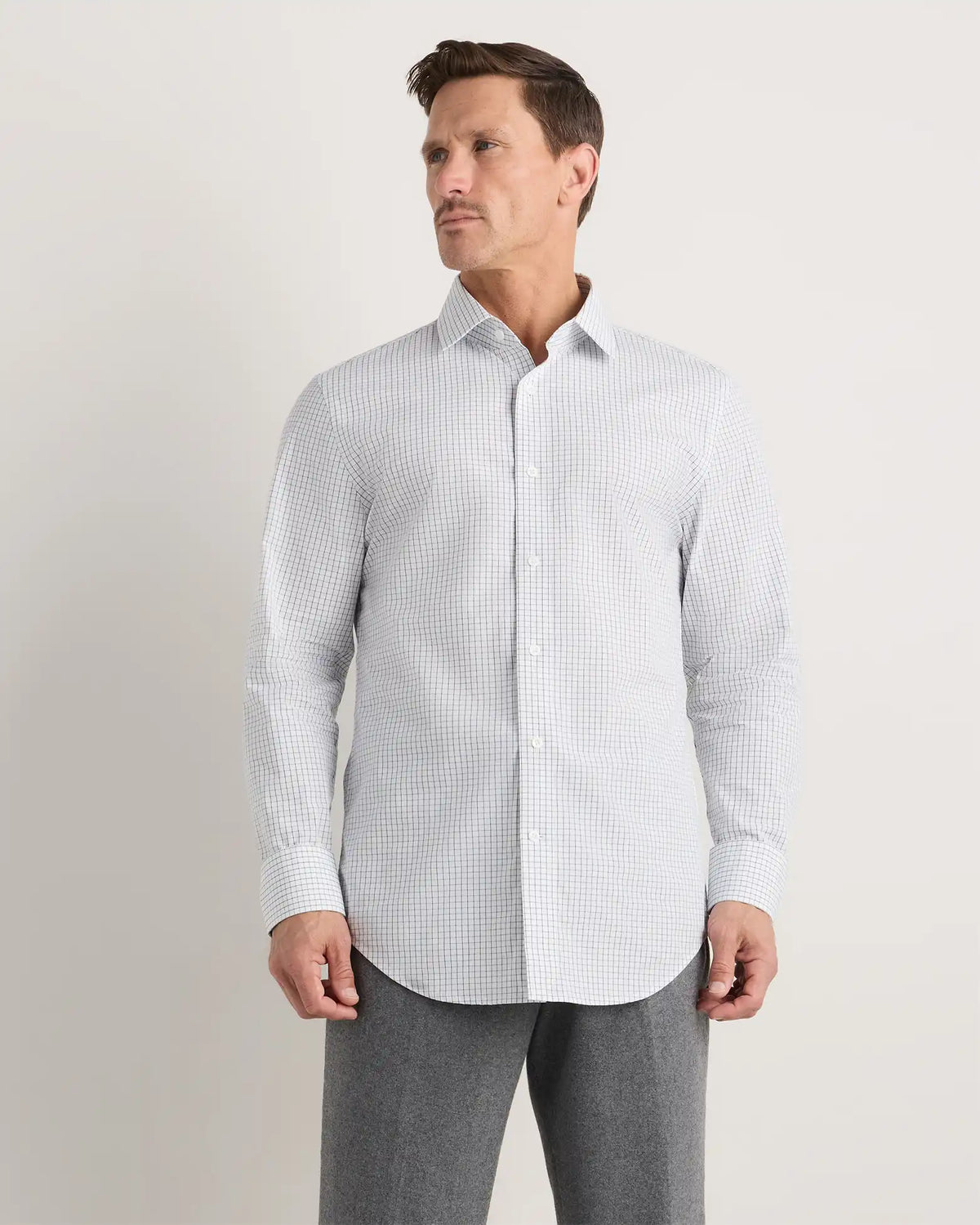 Organic Cotton Stretch Poplin Dress Shirt