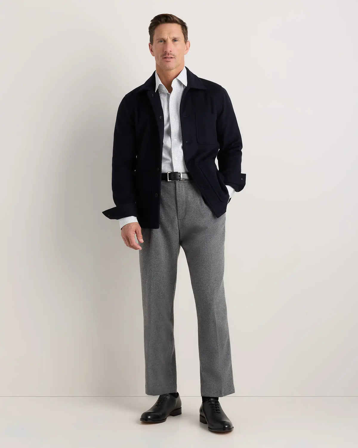 Organic Cotton Stretch Poplin Dress Shirt