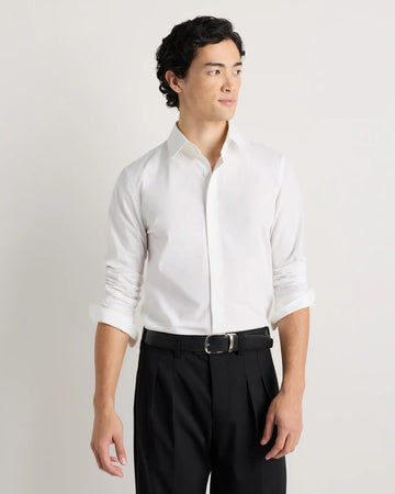 Organic Cotton Stretch Poplin Dress Shirt