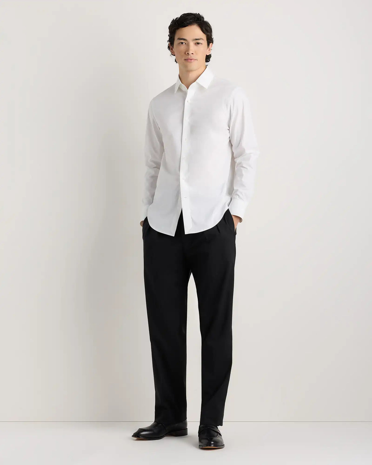 Organic Cotton Stretch Poplin Dress Shirt
