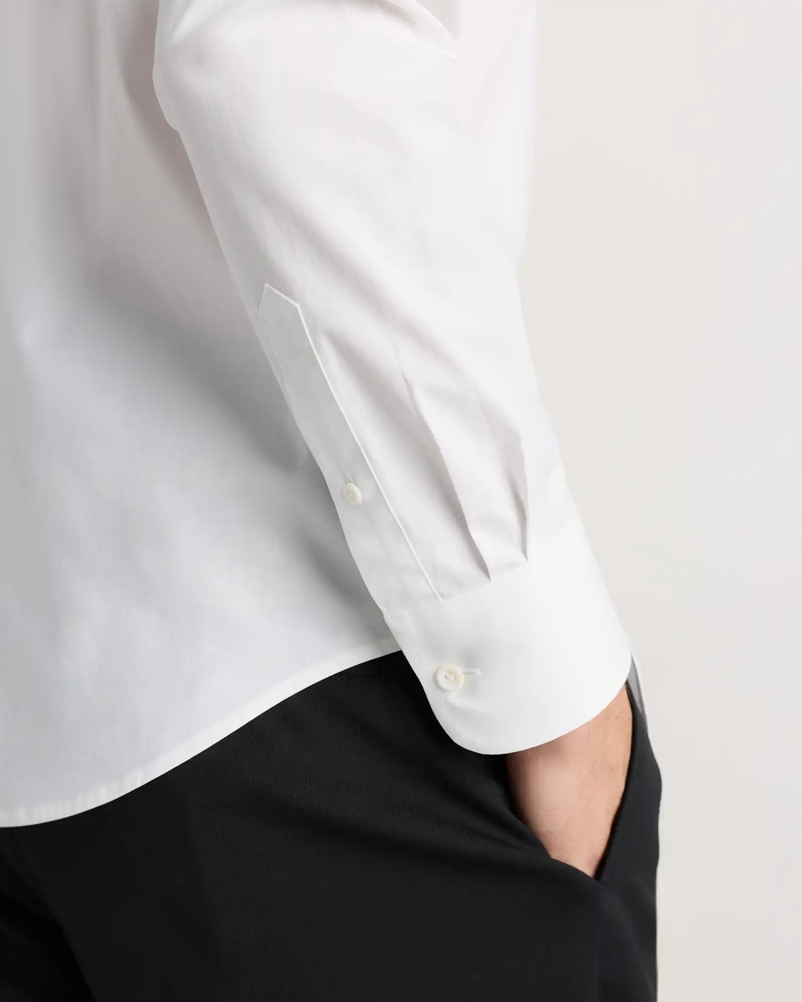 Organic Cotton Stretch Poplin Dress Shirt