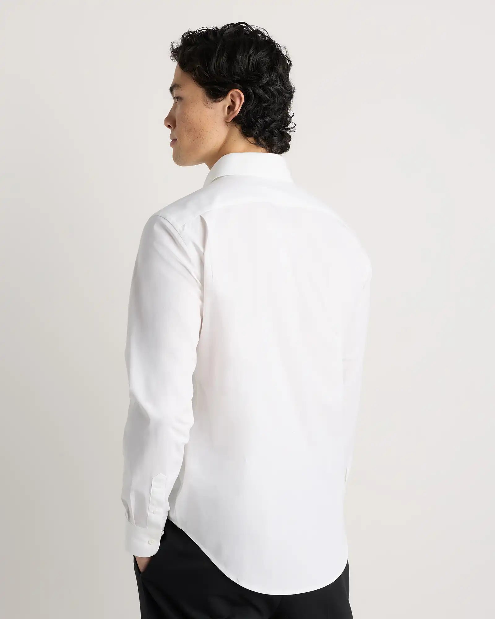 Organic Cotton Stretch Poplin Dress Shirt