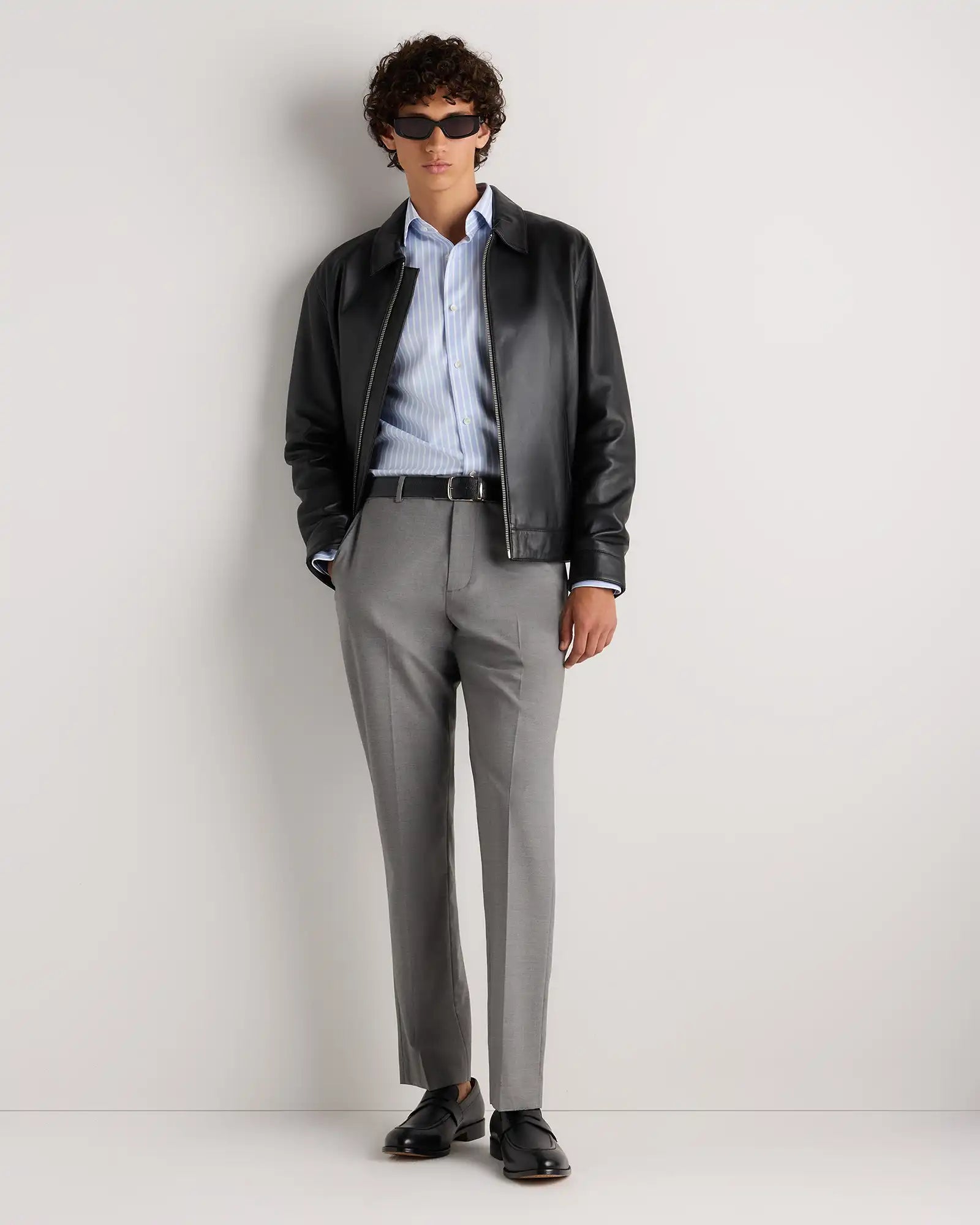 Supima Cotton Herringbone Dress Shirt