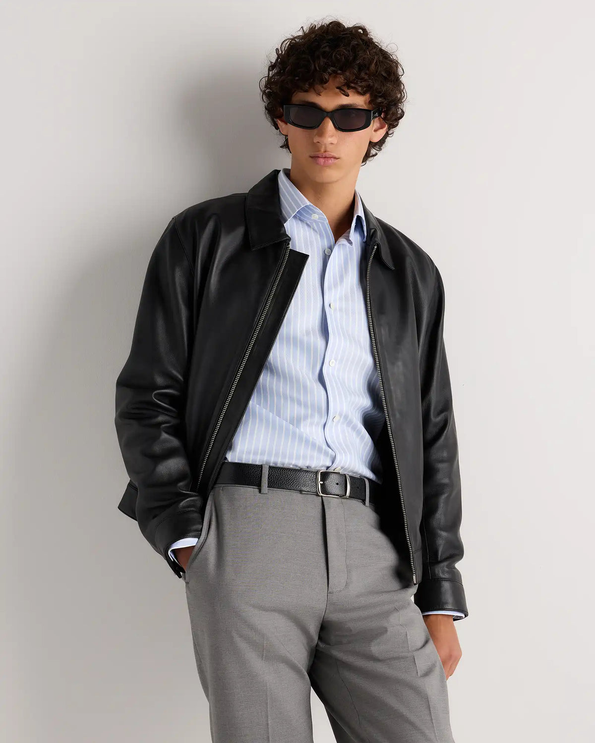 Supima Cotton Herringbone Dress Shirt
