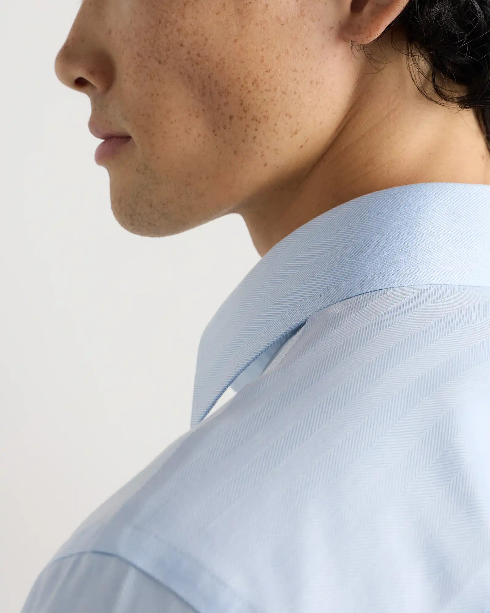 Supima Cotton Herringbone Dress Shirt