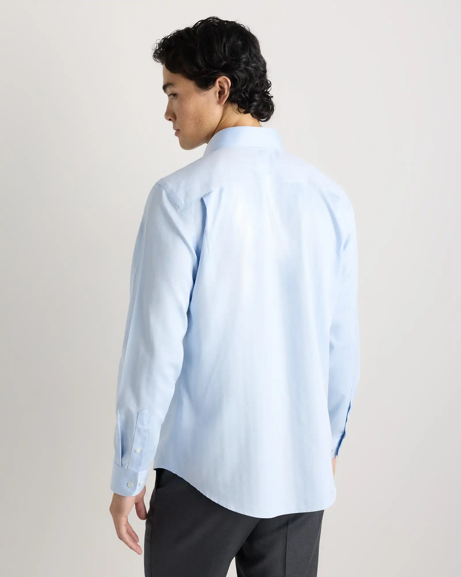 Supima Cotton Herringbone Dress Shirt