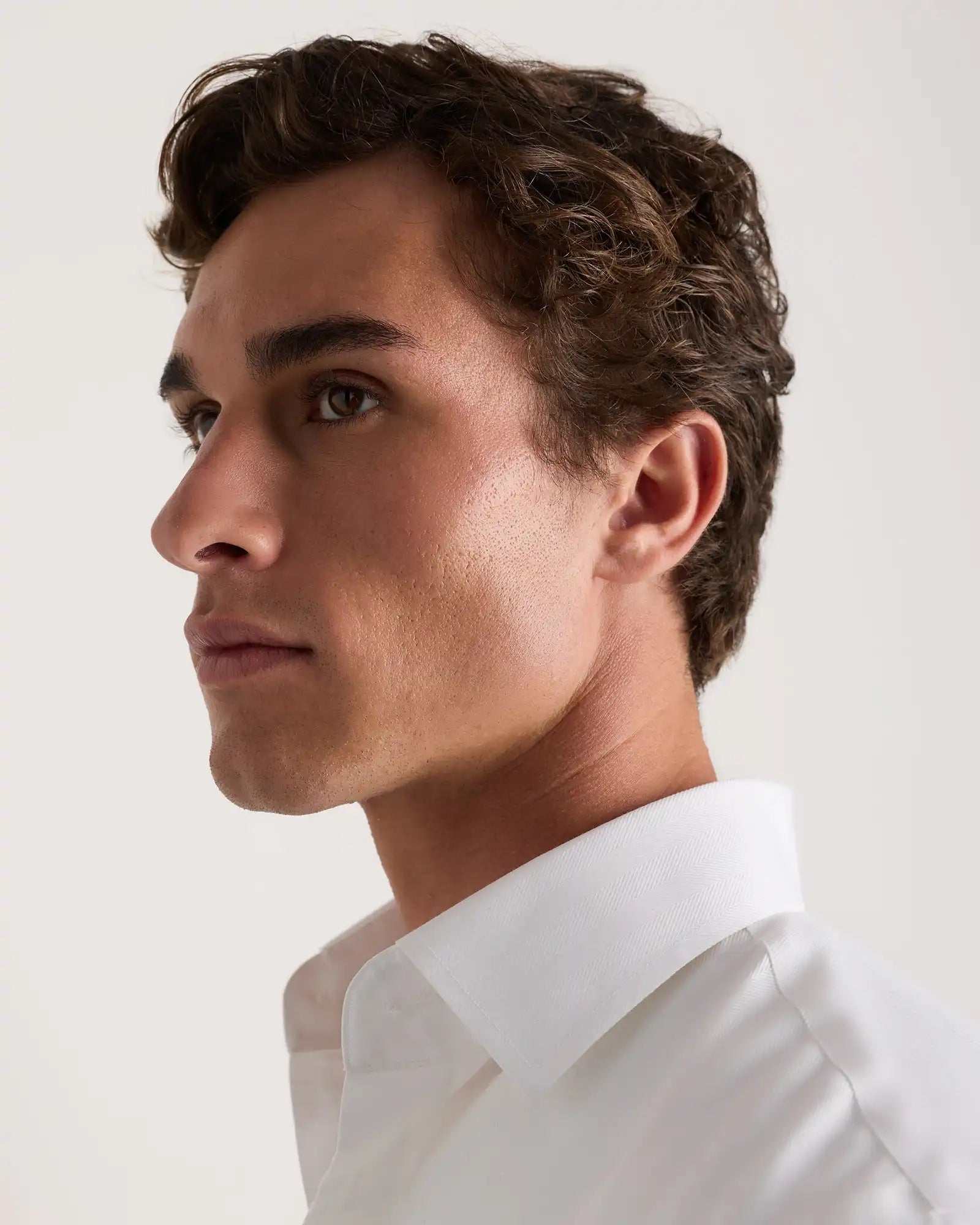 Supima Cotton Herringbone Dress Shirt