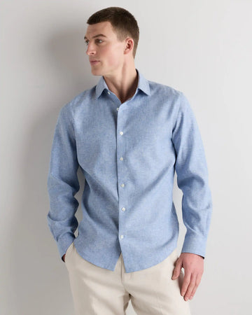 100% European Linen Wrinkle-Resistant Dress Shirt