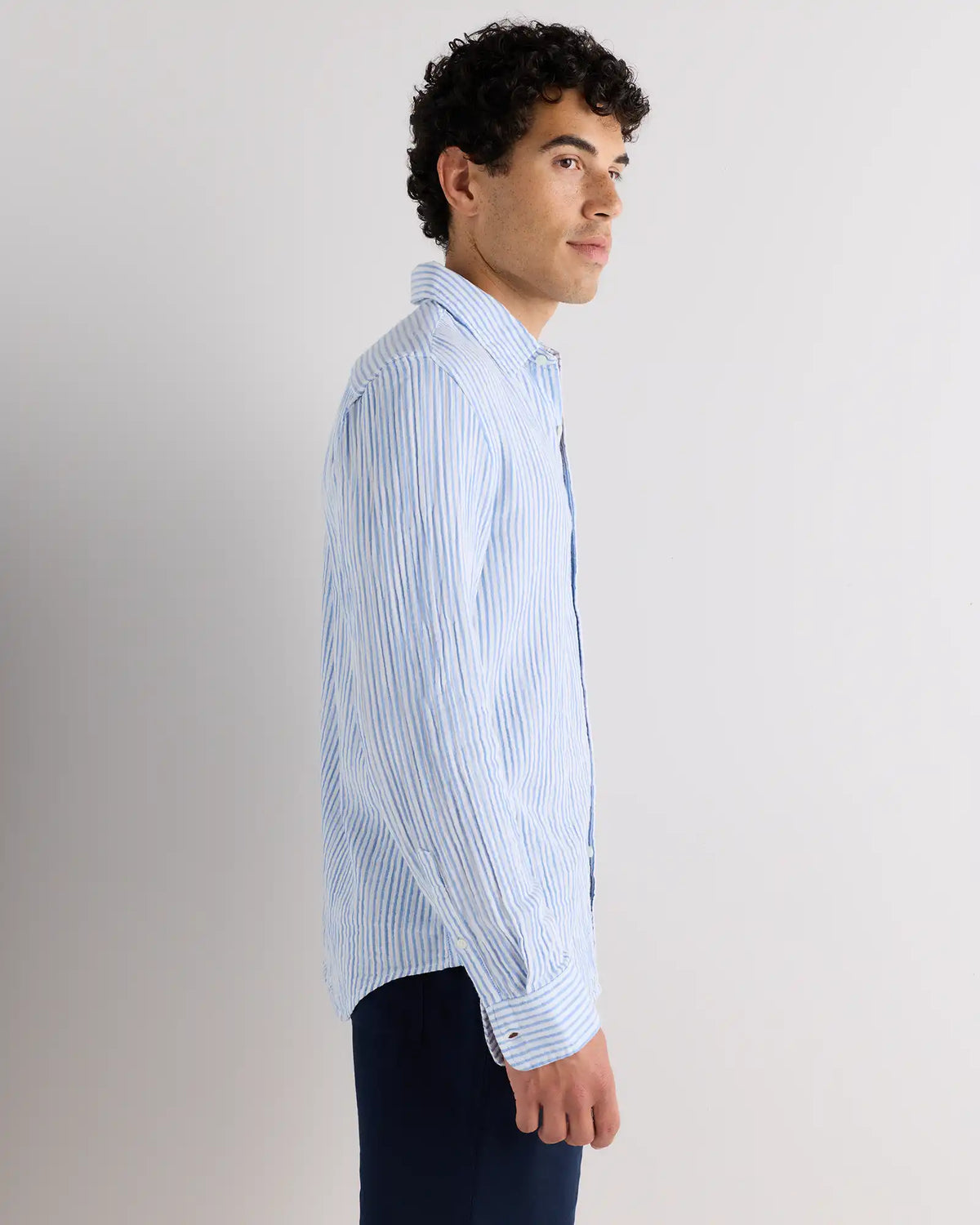 100% Organic Cotton Gauze Long Sleeve Shirt