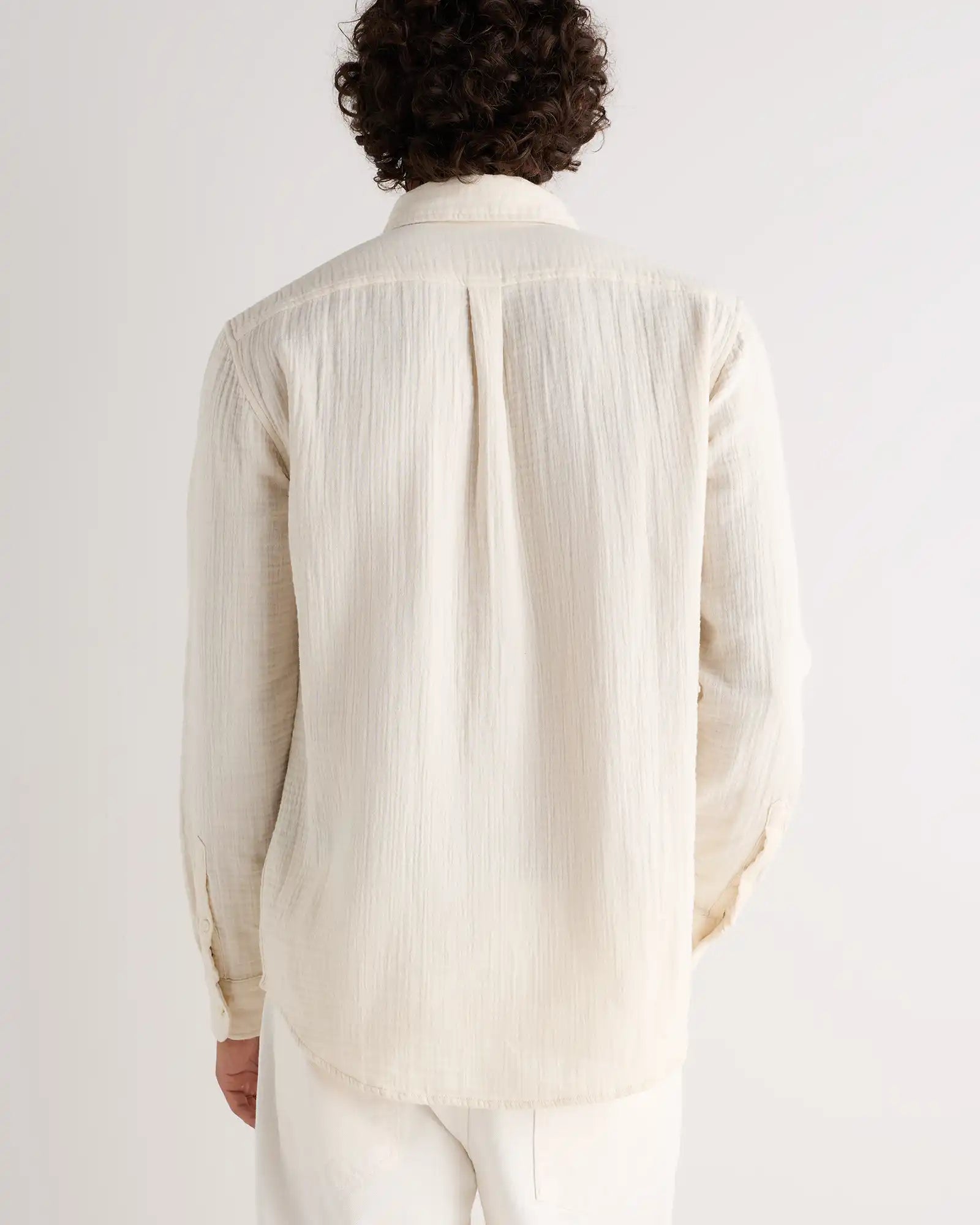 100% Organic Cotton Gauze Long Sleeve Shirt