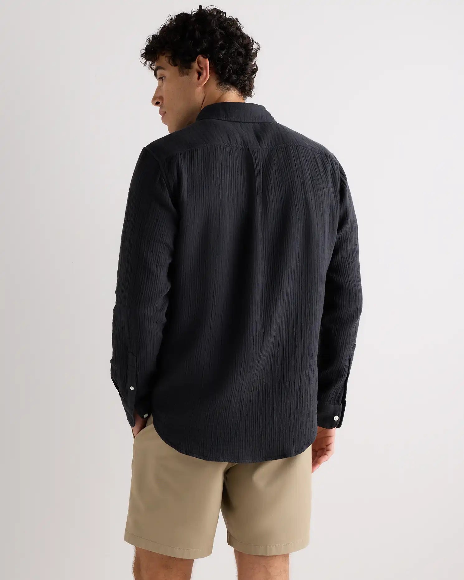 100% Organic Cotton Gauze Long Sleeve Shirt