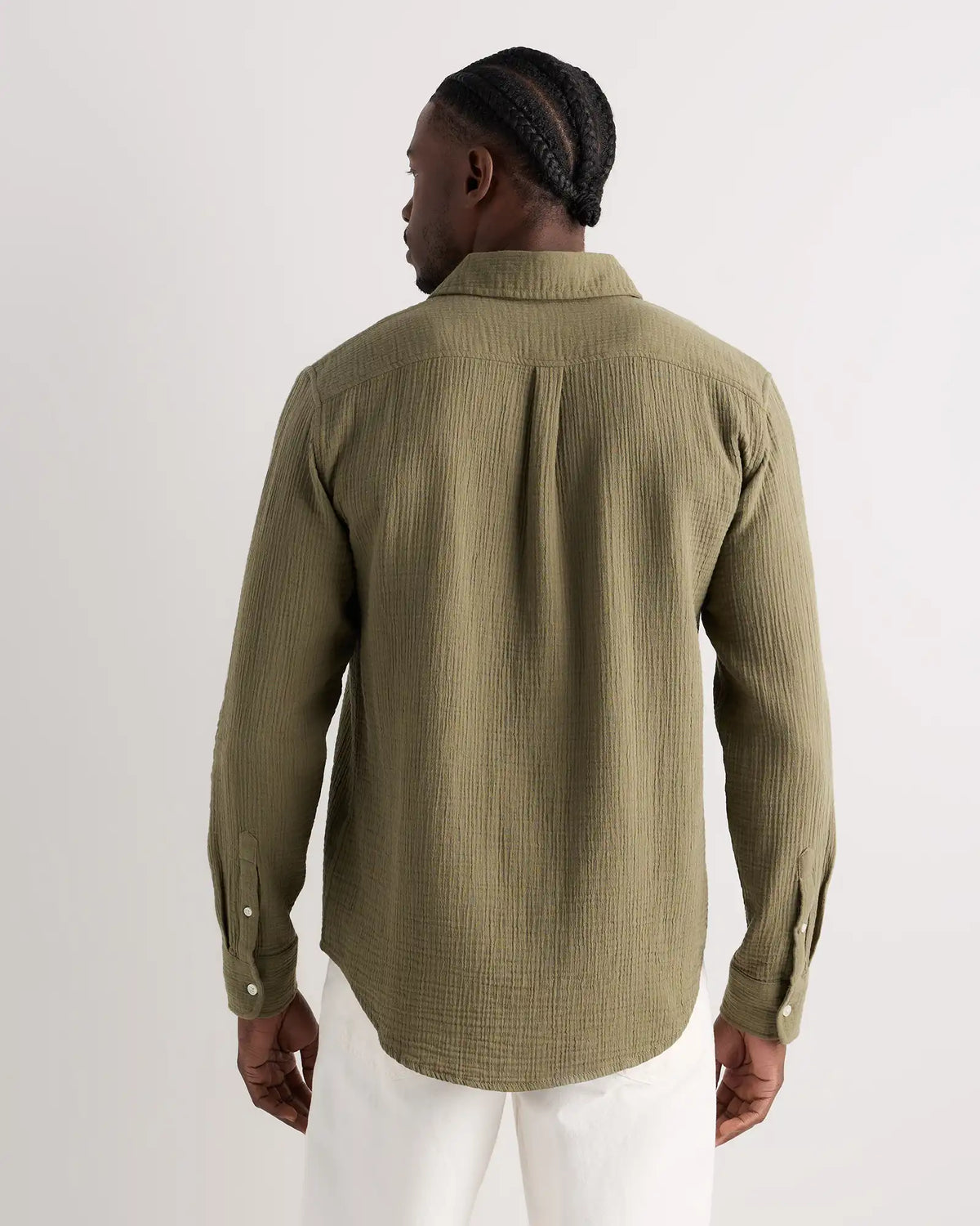 100% Organic Cotton Gauze Long Sleeve Shirt