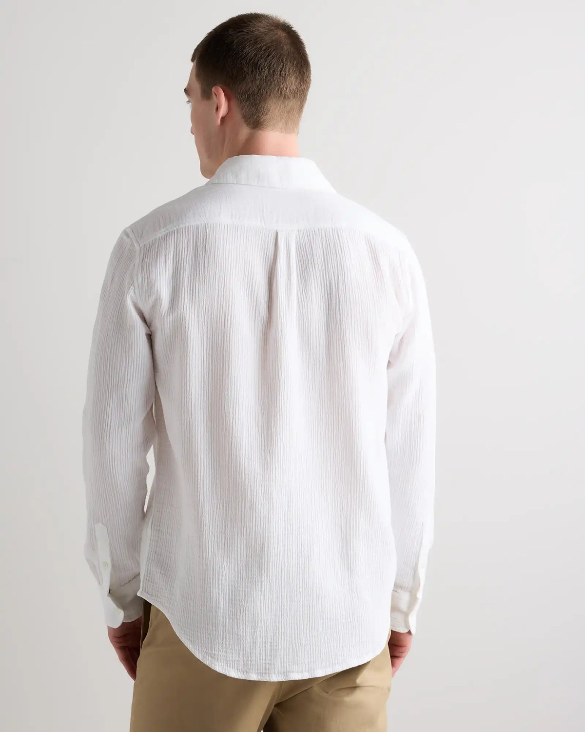 100% Organic Cotton Gauze Long Sleeve Shirt