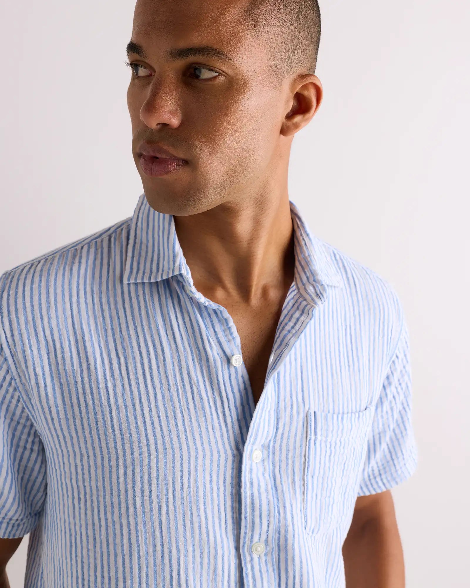 100% Organic Cotton Gauze Short Sleeve Shirt