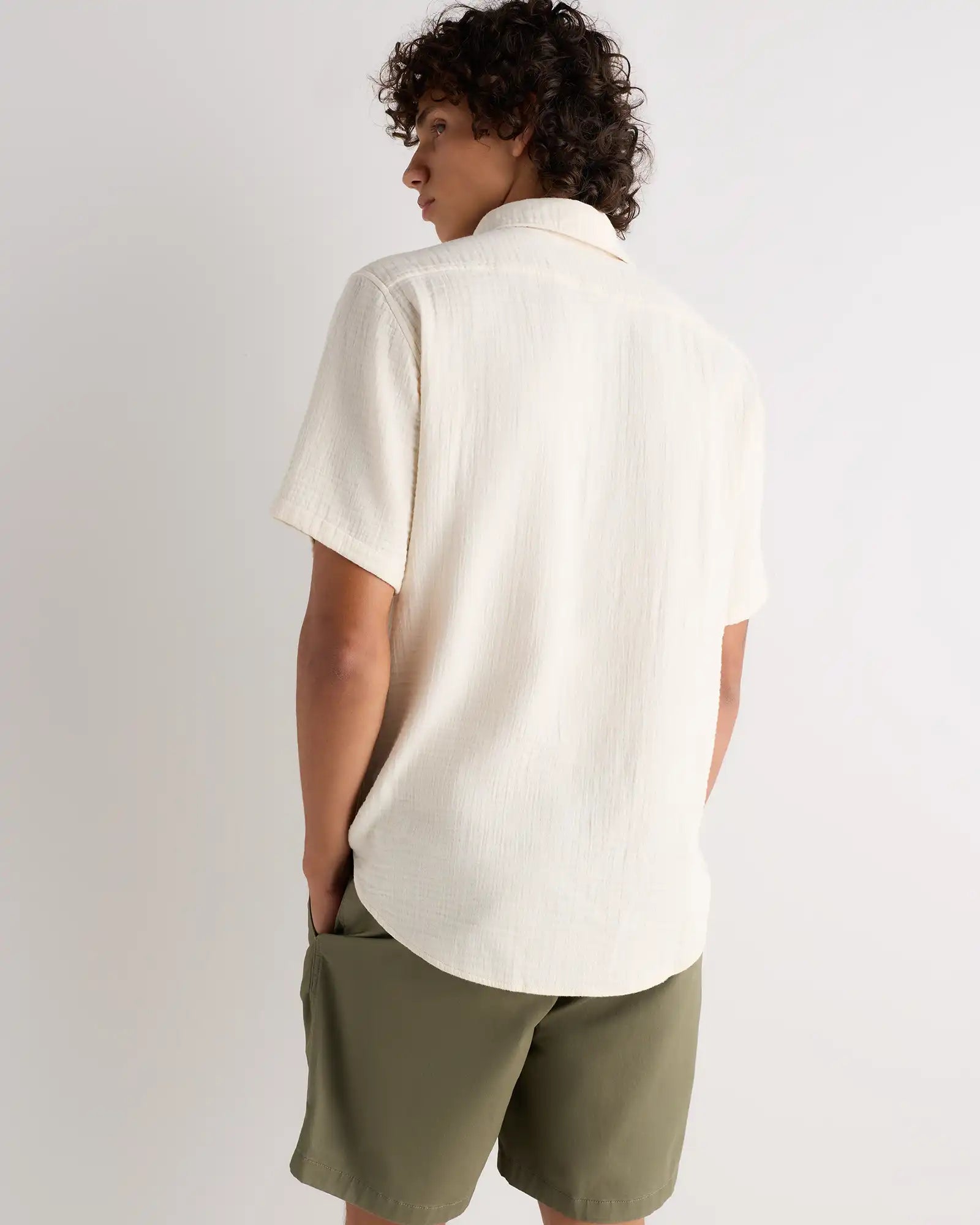100% Organic Cotton Gauze Short Sleeve Shirt