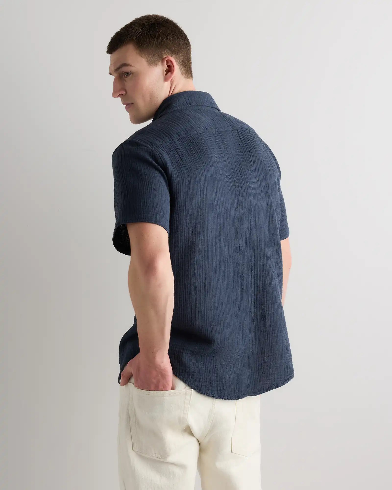 100% Organic Cotton Gauze Short Sleeve Shirt