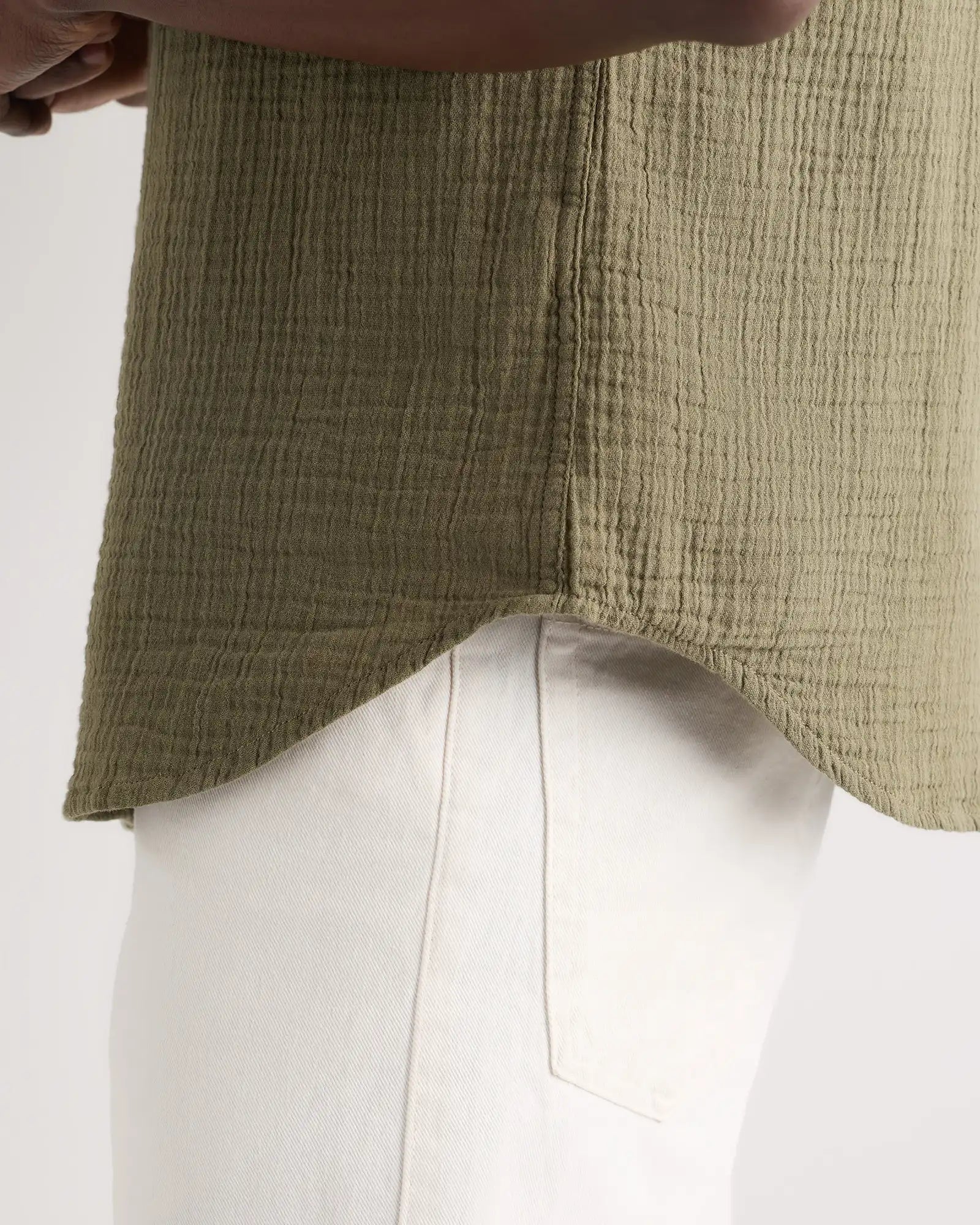 100% Organic Cotton Gauze Short Sleeve Shirt