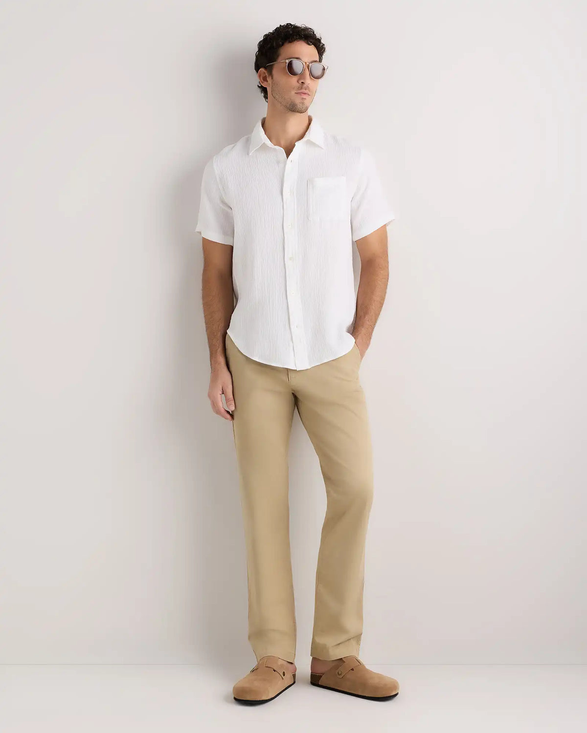 100% Organic Cotton Gauze Short Sleeve Shirt