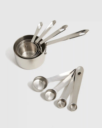 Stainless Steel Measuring Cups & Spoons Set