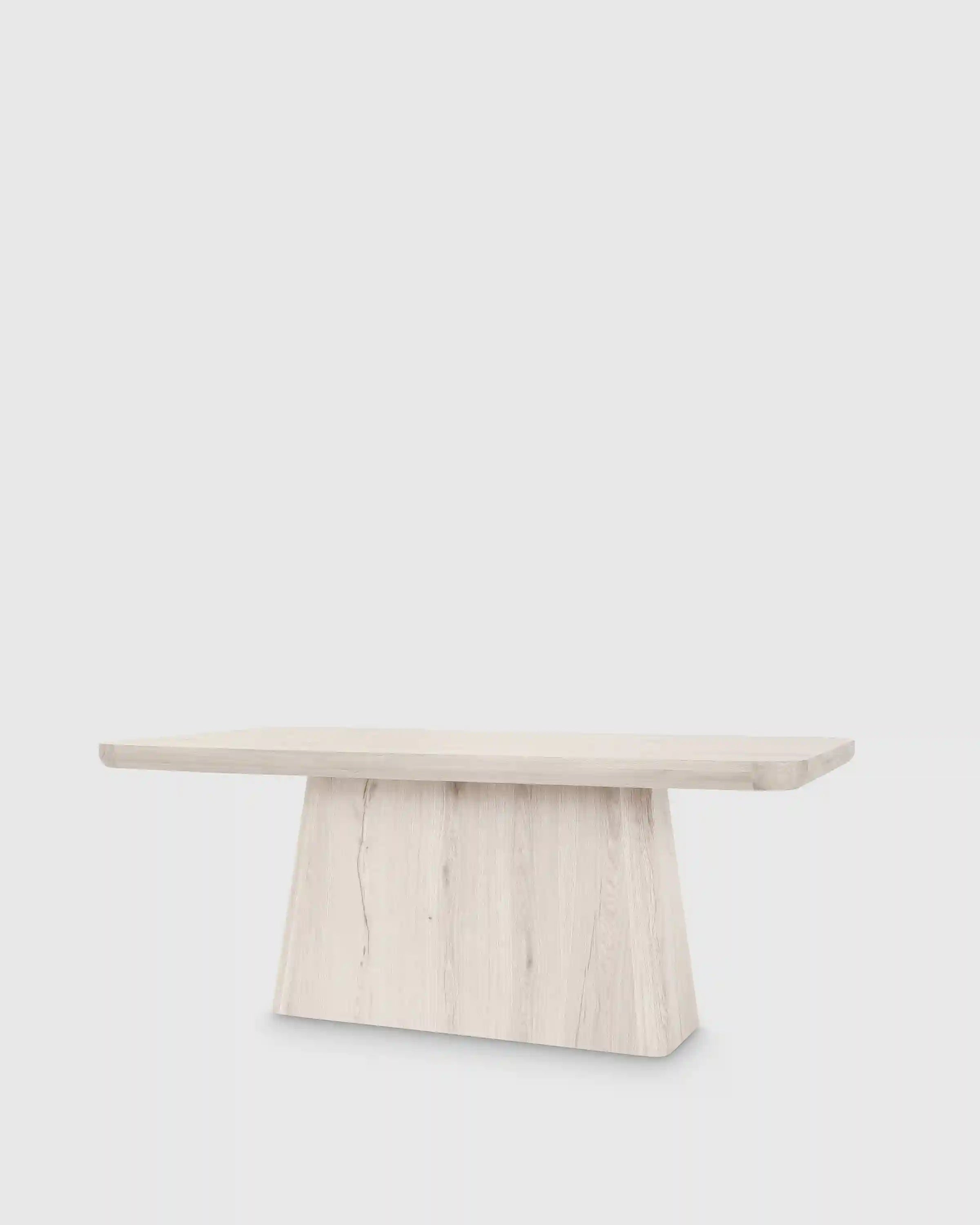 Rustic Oak Plinth Dining Table