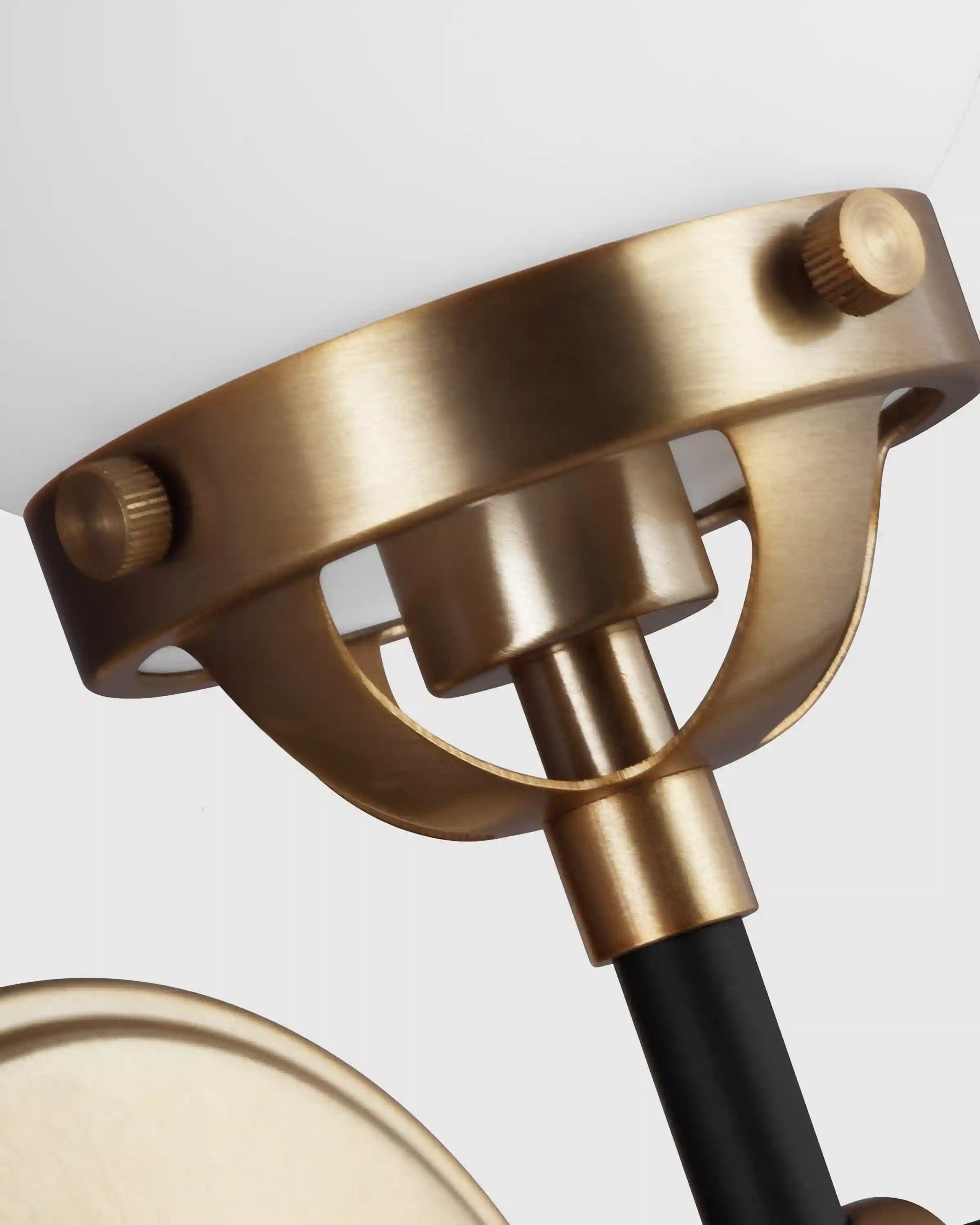 Triple Globe Steel Sconce